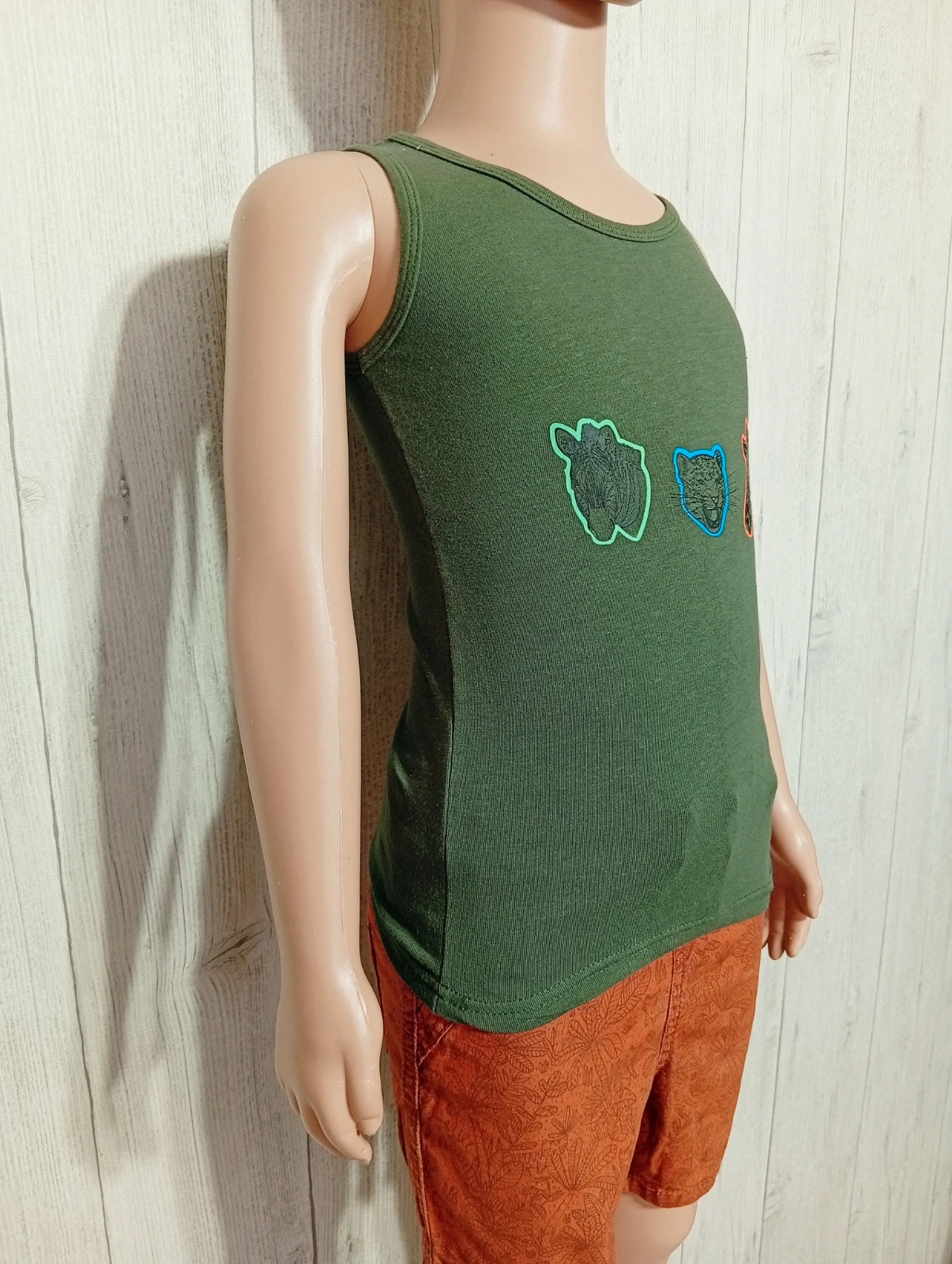 Débardeur garcon - taille 3 ans (92 cm) - zeeman - couleur vert foncé – Zeeman – taille 24-36 mois / 92 cm 4