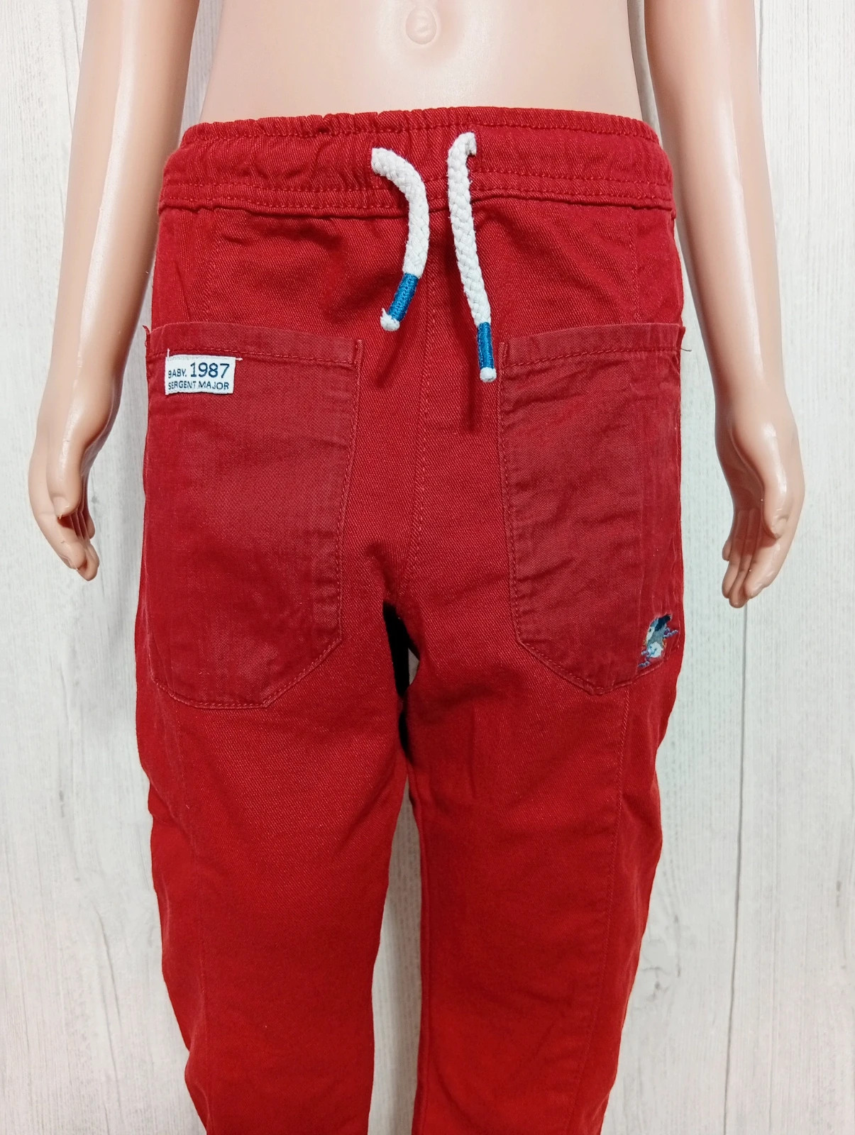 Pantalon garçon - taille 3 ans (92 cm) - sergent major - couleur corail – Sergent Major – taille 24-36 mois / 92 cm 2