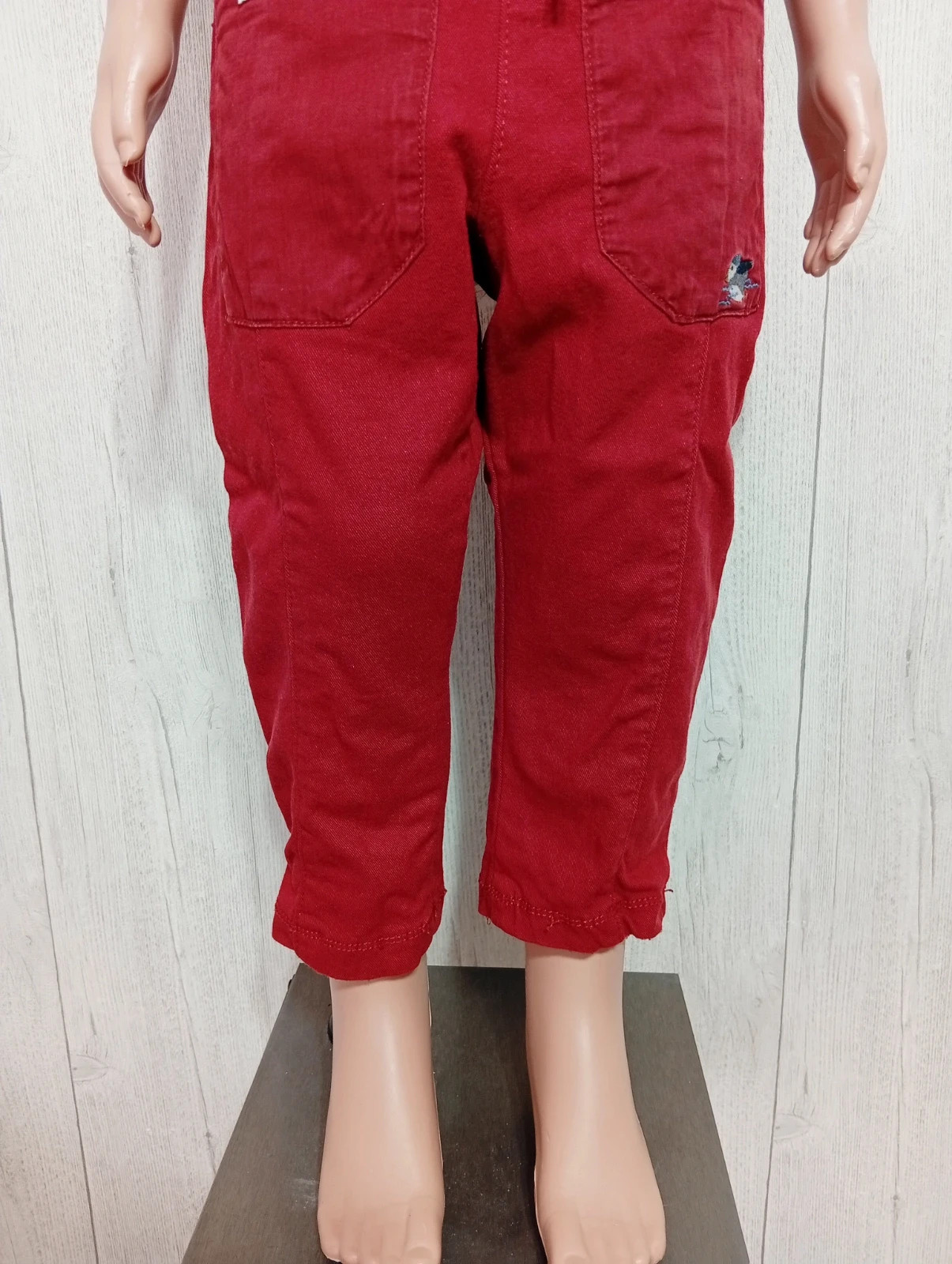 Pantalon garçon - taille 3 ans (92 cm) - sergent major - couleur corail – Sergent Major – taille 24-36 mois / 92 cm 3