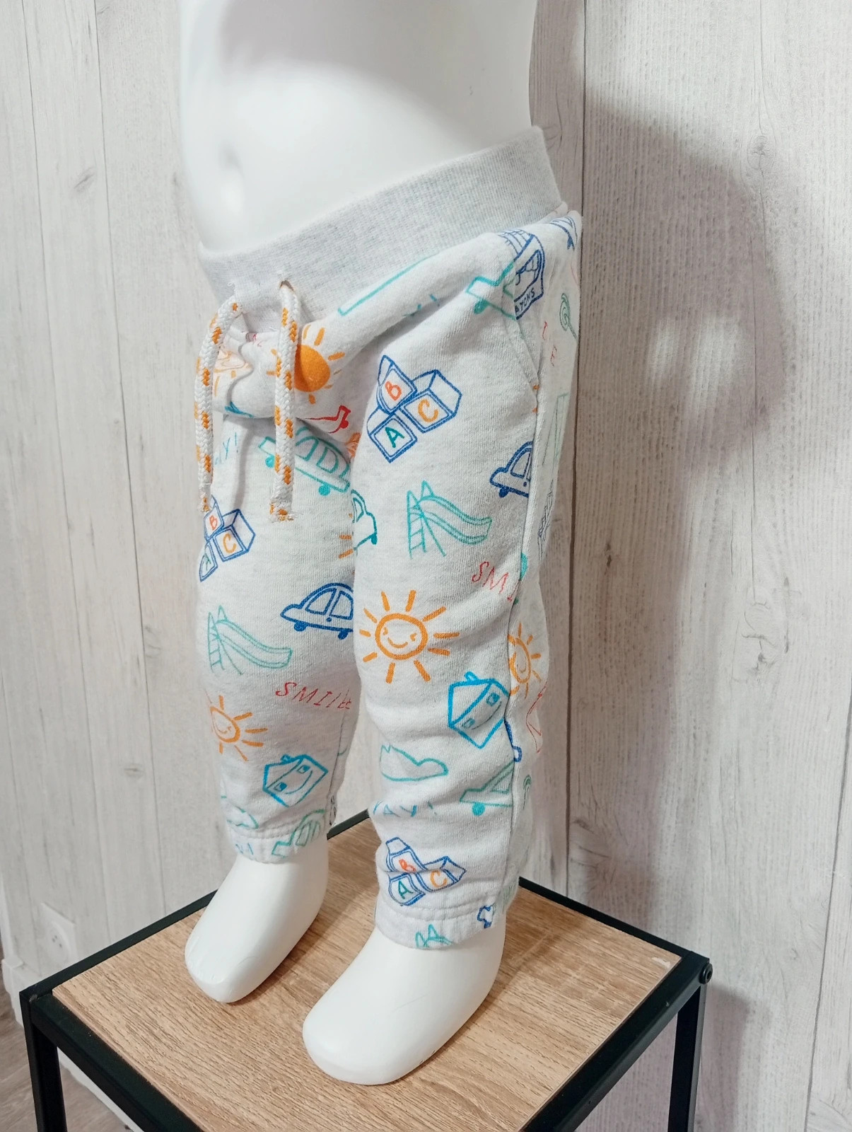 Pantalon garçon - taille 6/9 mois - primark - couleur gris et multicolore – Primark – taille 6-9 mois / 68 cm 3