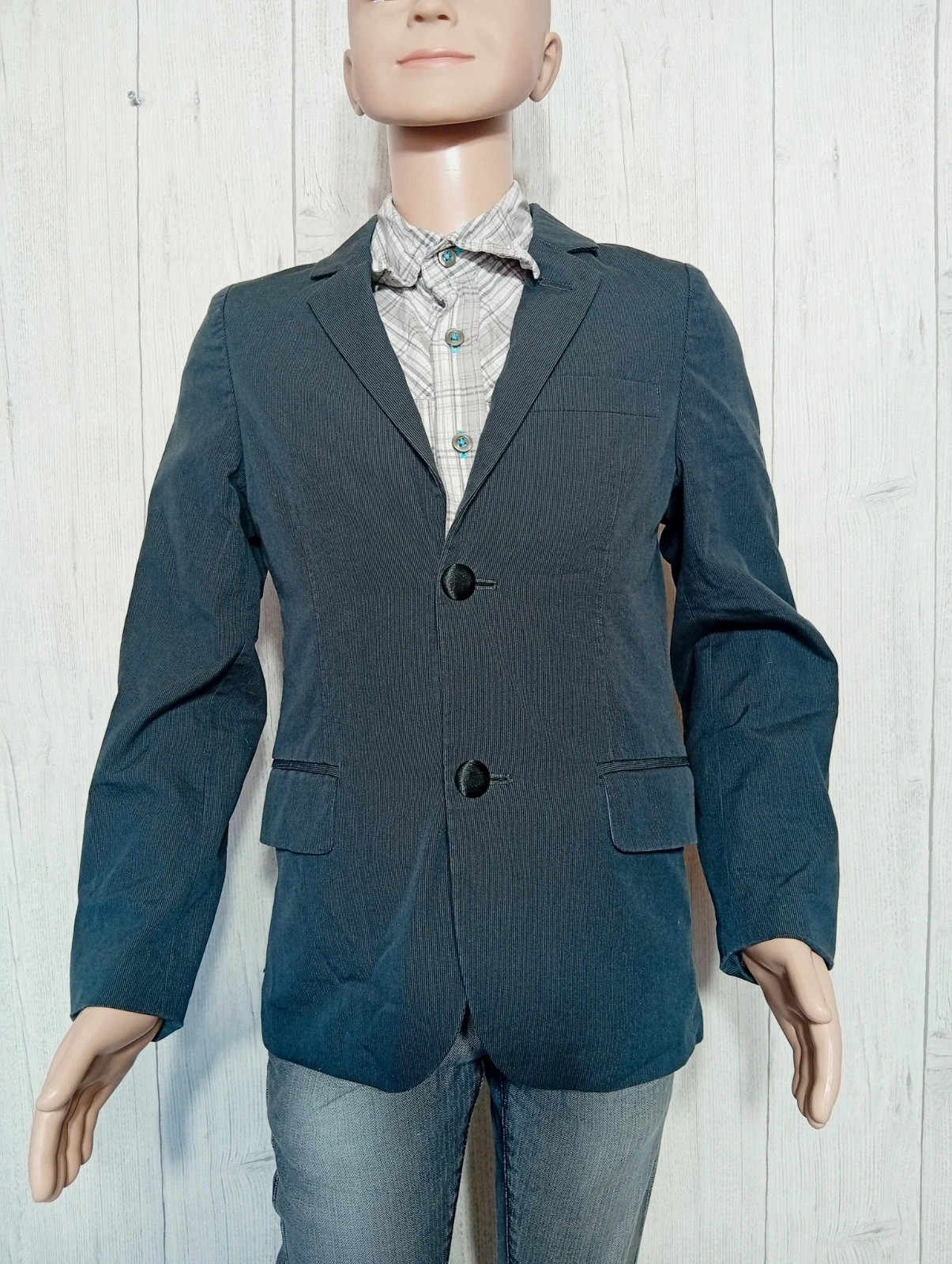 Blazer garçon - taille 8 ans (128 cm) - tape a l'oeil - couleur gris noir – Tape à l'œil – taille 8 ans / 128 cm