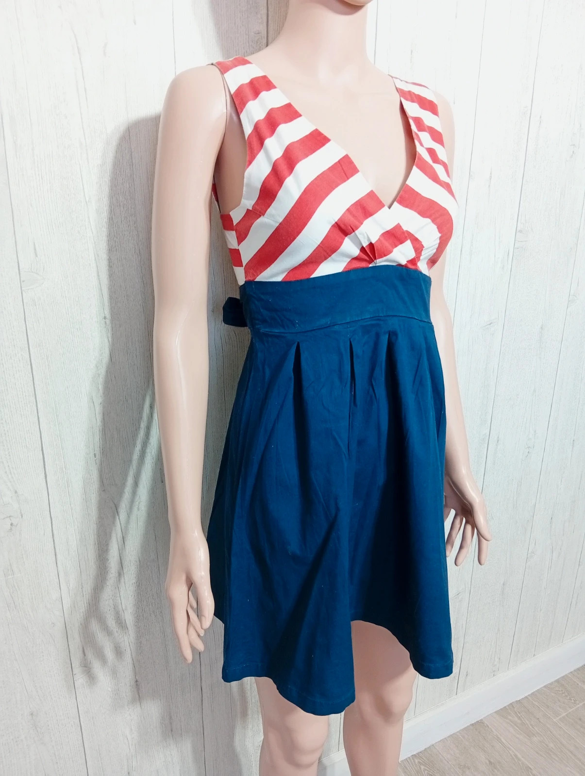 Robe femme - taille S/36 - Jennyfer - couleur marine rouge et blanc – Jennyfer – taille S / 36 / 8 4