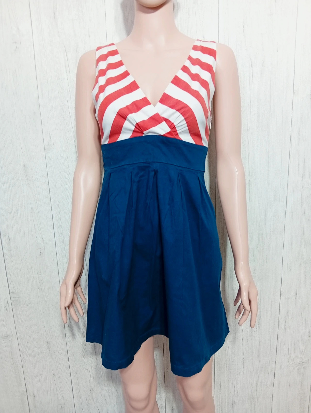 Robe femme - taille S/36 - Jennyfer - couleur marine rouge et blanc – Jennyfer – taille S / 36 / 8