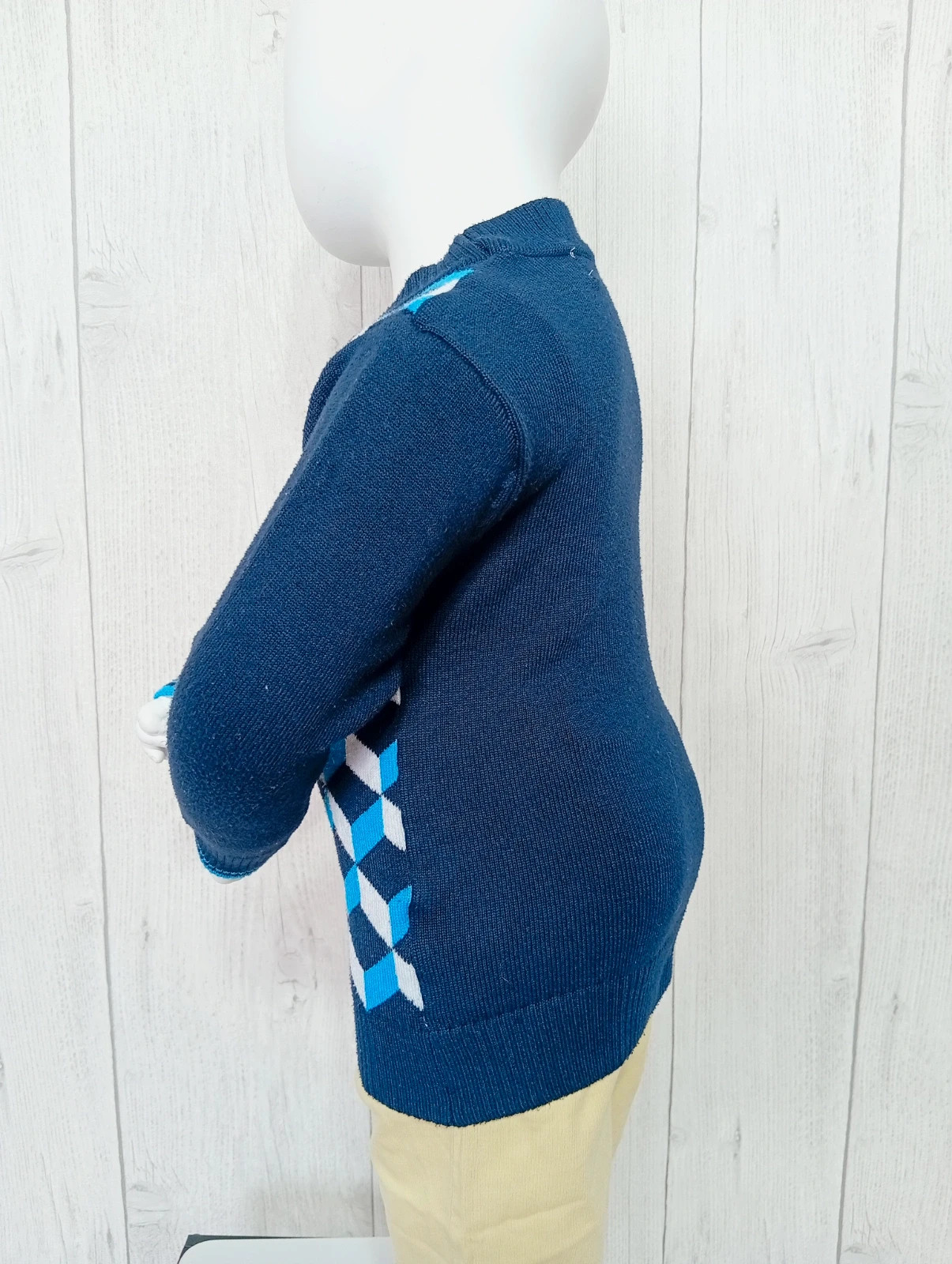 Pull garcon - taille 18 mois - R&P - couleur marine blanc turquoise – RP – taille 12-18 mois / 80 cm 4