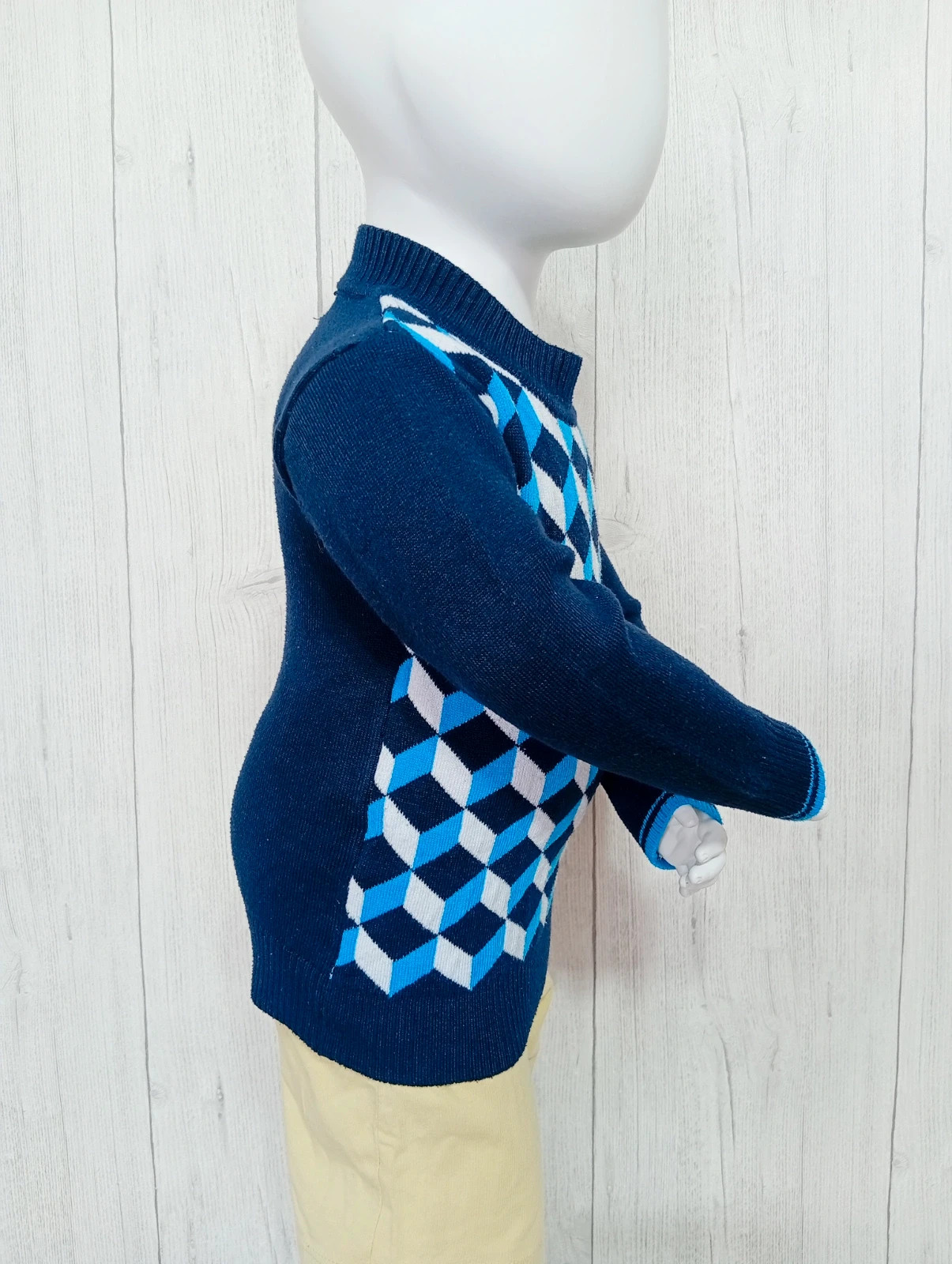 Pull garcon - taille 18 mois - R&P - couleur marine blanc turquoise – RP – taille 12-18 mois / 80 cm 5
