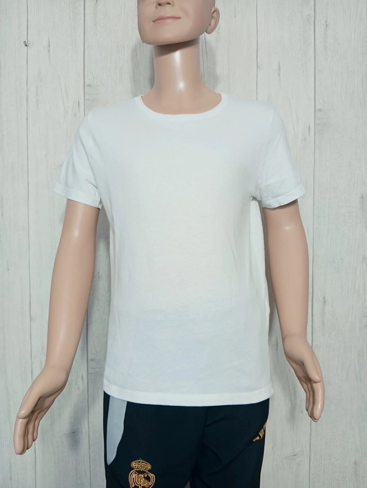 T-shirt manche courte - taille 10 ans (140 cm) - la halle - couleur blanc – La Halle – taille 10 ans / 140 cm