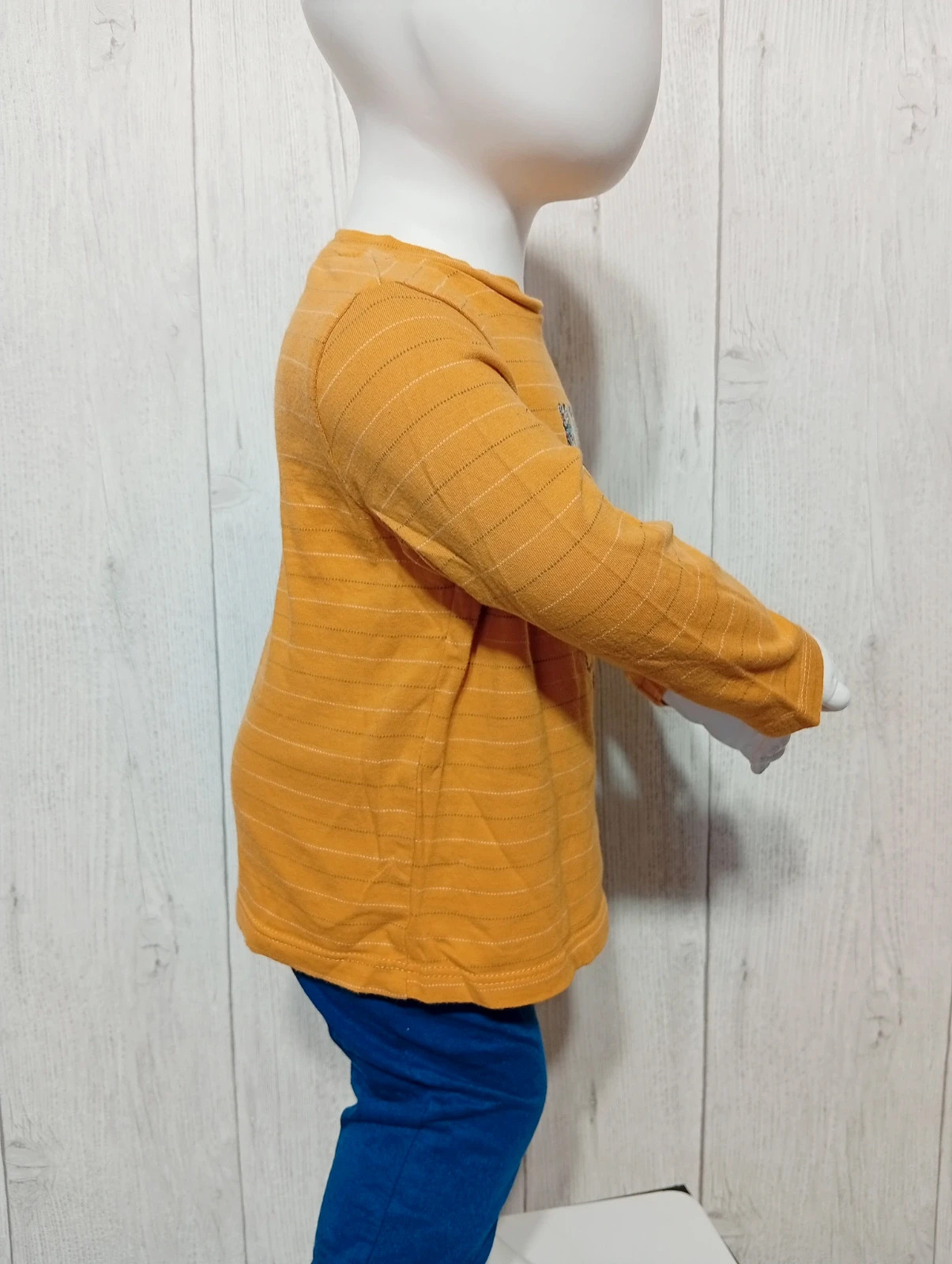 T-shirt manche longue garçon - taille 18mois (80 cm) - tape a l'oeil - couleur moutarde multicolore – Tape à l'œil – taille 12-18 mois / 80 cm 5