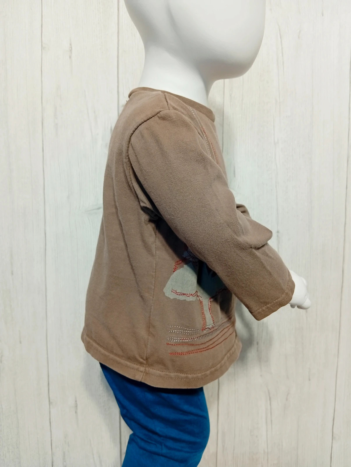 T-shirt manche longue garçon - taille 18 mois ( 80 cm) - obaibi - couleur marron – Obaïbi – taille 12-18 mois / 80 cm 5
