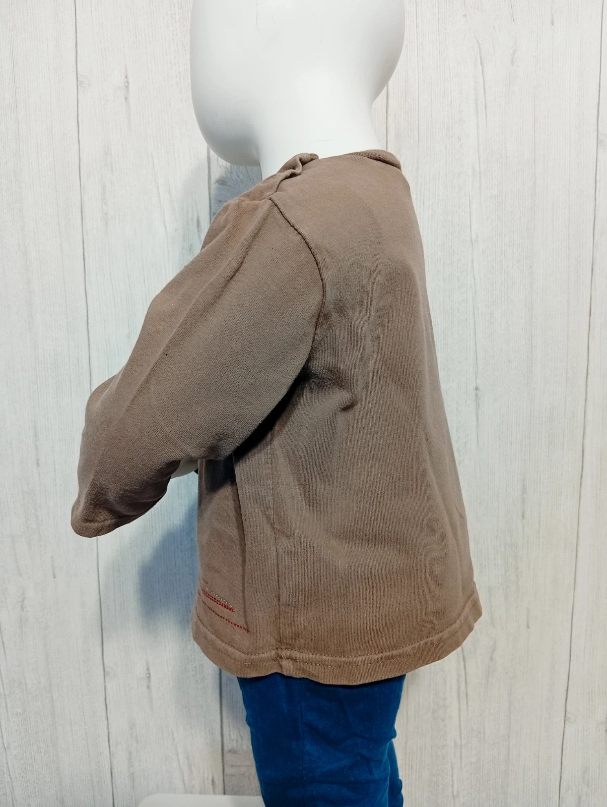 T-shirt manche longue garçon - taille 18 mois ( 80 cm) - obaibi - couleur marron – Obaïbi – taille 12-18 mois / 80 cm 4