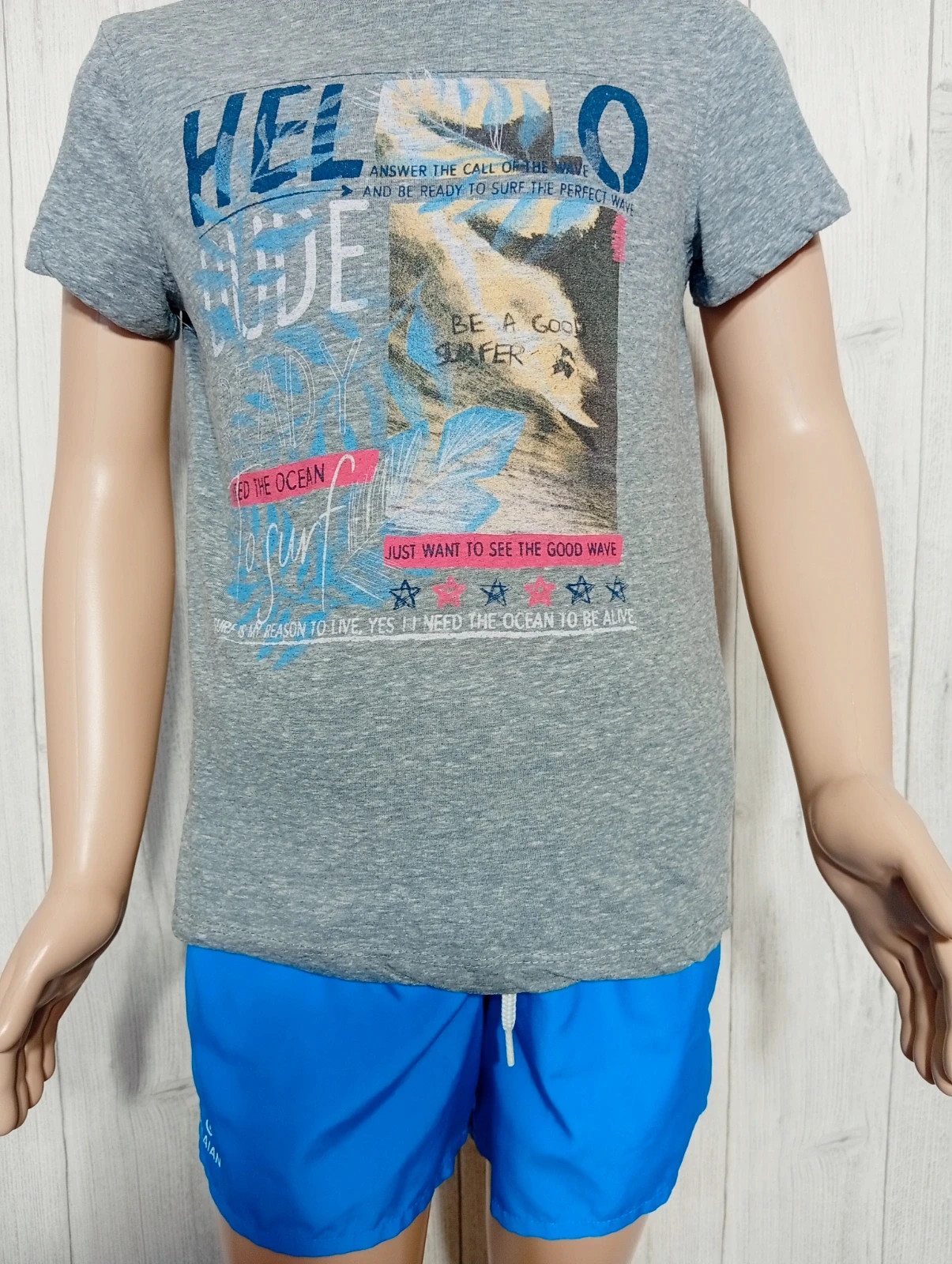 T-shirt manche courte garçon - taille 8ans ( 119/131cm) -inextenso-couleur gris – In Extenso – taille 8 ans / 128 cm 3