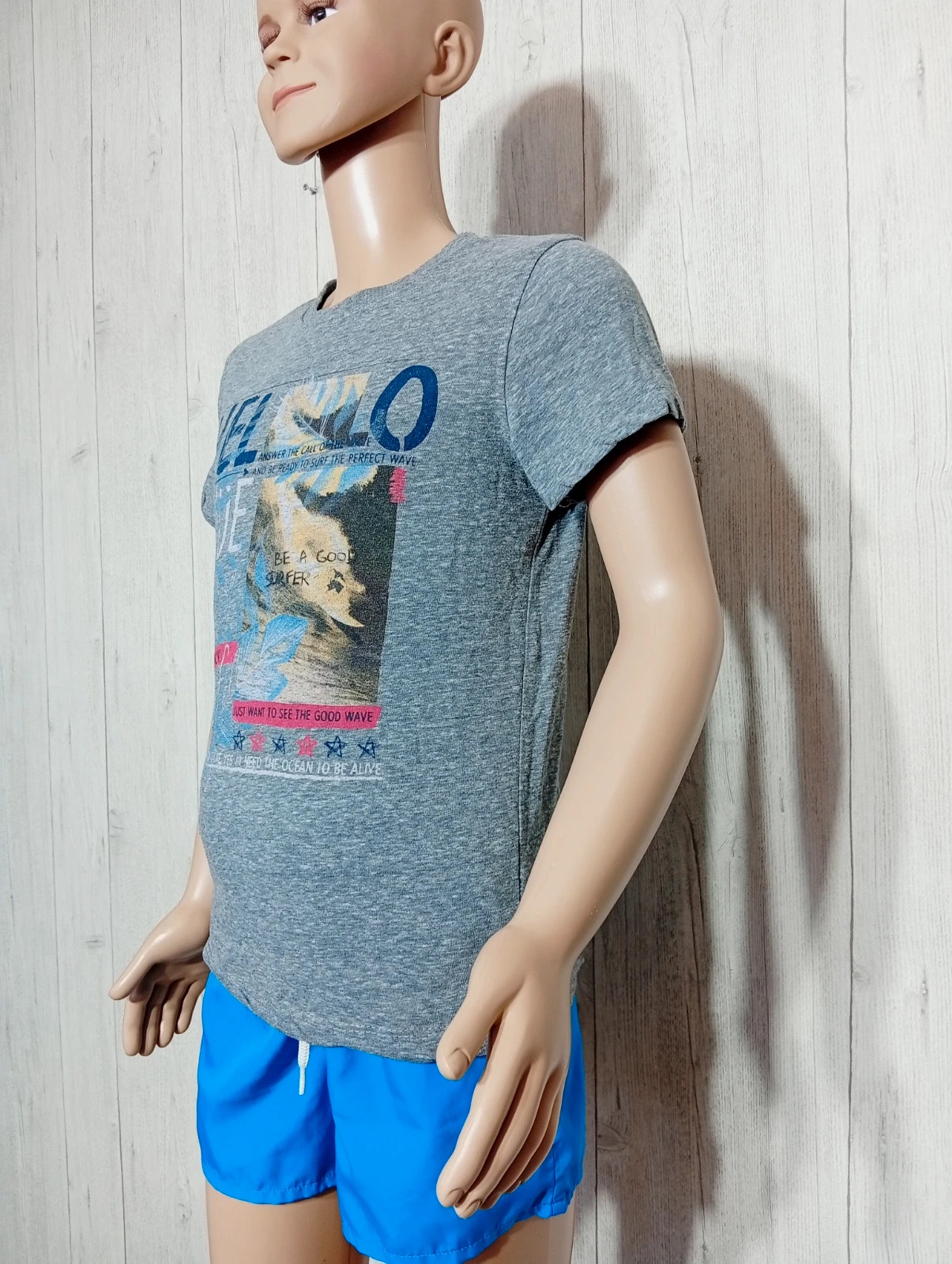 T-shirt manche courte garçon - taille 8ans ( 119/131cm) -inextenso-couleur gris – In Extenso – taille 8 ans / 128 cm 5