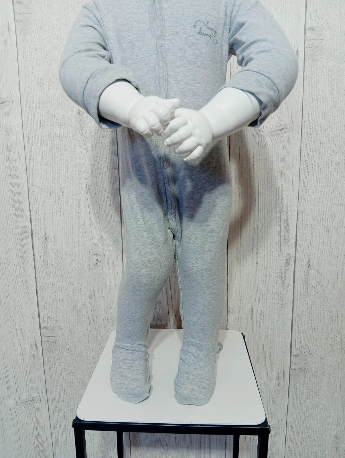 Pyjama 1 piece mixte - taille 18 mois (80 cm) - sweet & soft - couleur gris – Sweet & Soft – taille 12-18 mois / 80 cm 3