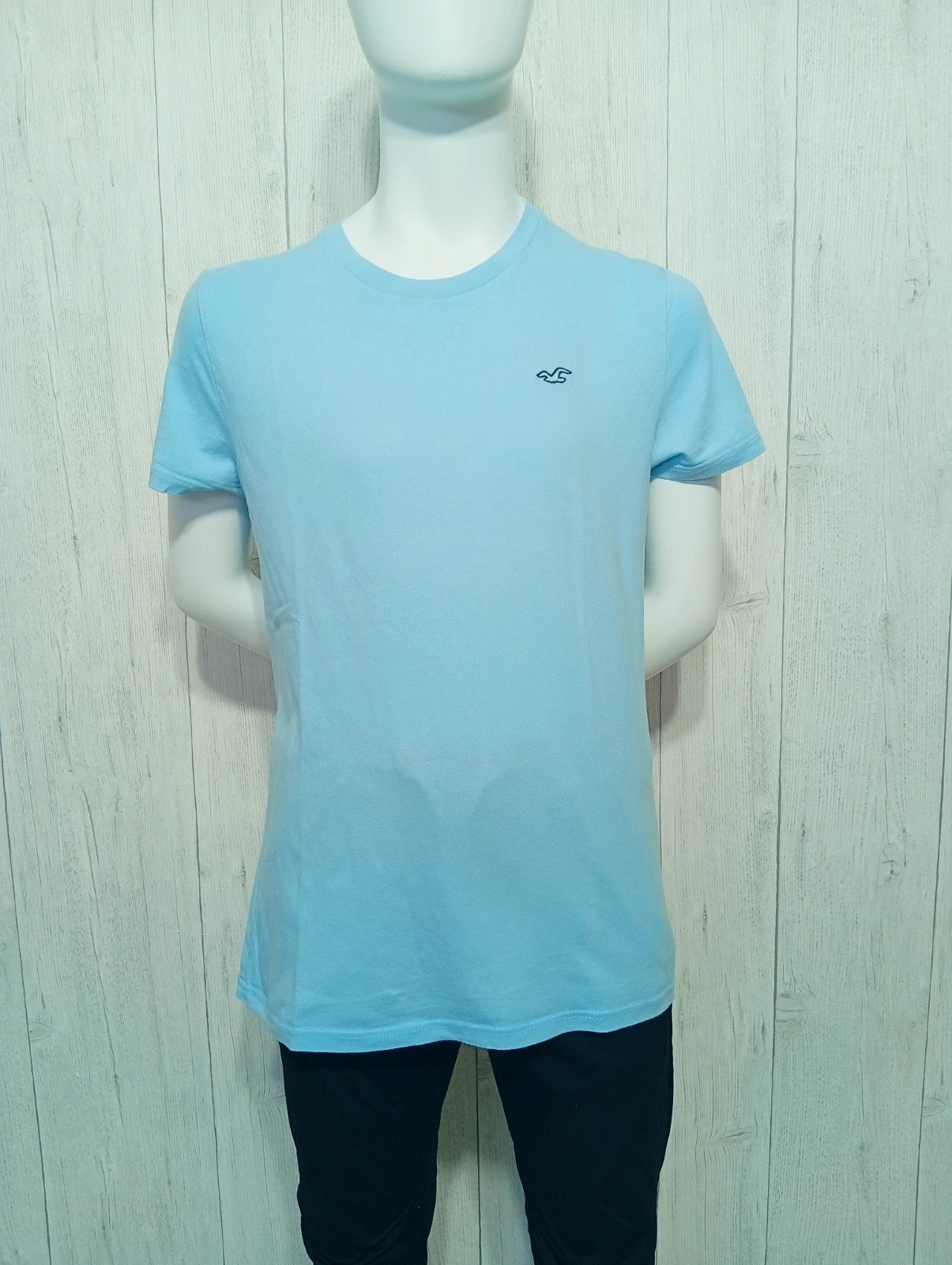 T-shirt manche courte homme - taille S/36 - hollister - couleur bleu