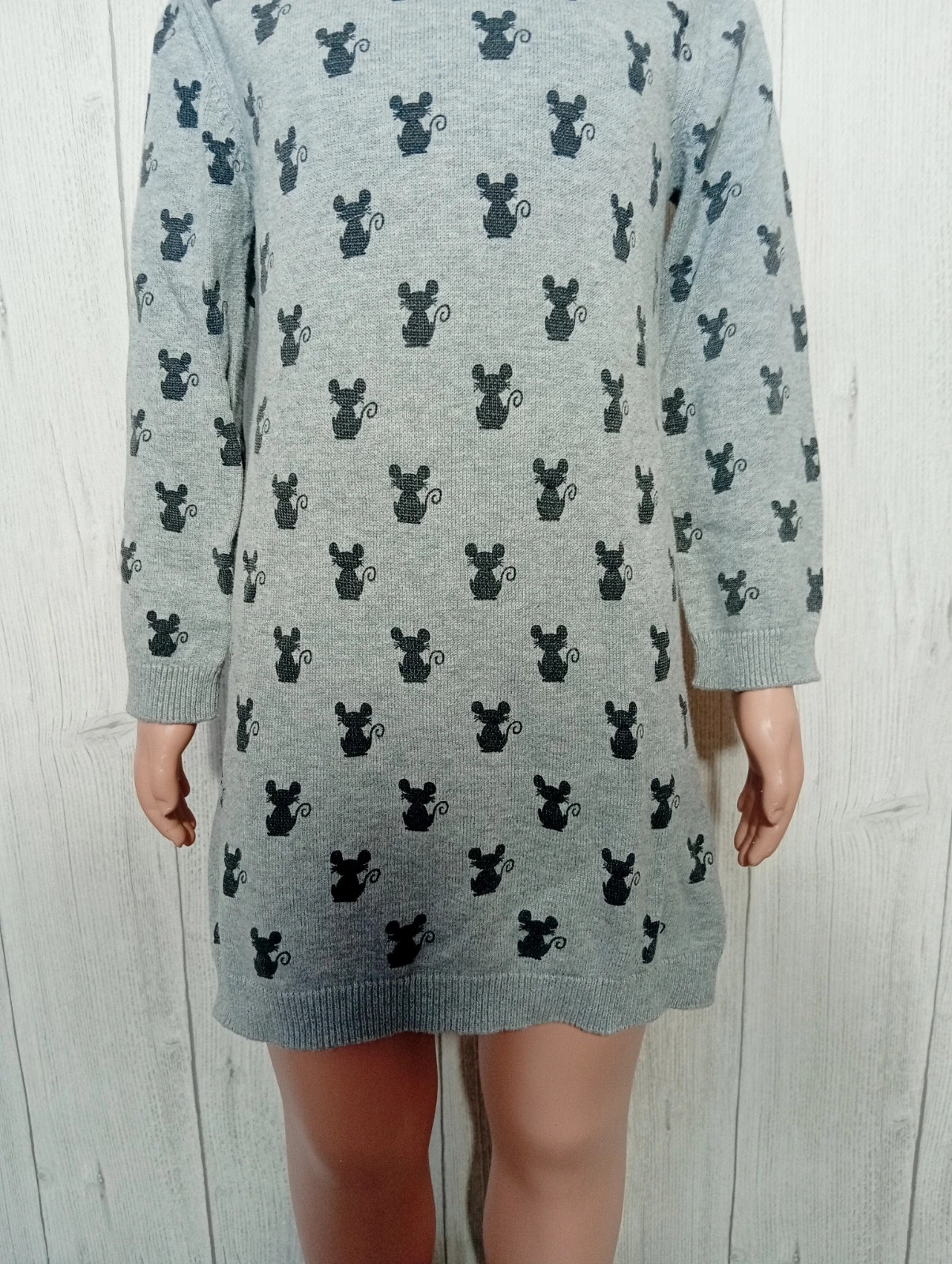 Robe courte fille - taille 5 ans (108/113 cm) - Kiabi - couleur gris et noir – Kiabi – taille 5 ans / 110 cm 3