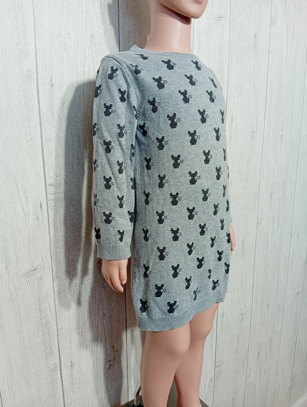 Robe courte fille - taille 5 ans (108/113 cm) - Kiabi - couleur gris et noir – Kiabi – taille 5 ans / 110 cm 4
