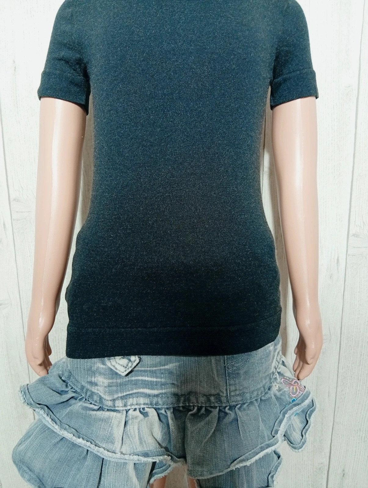 T-shirt manche courte fille- taille 4/5 ans - eldys - couleur noir – Eldys – taille 4 ans / 104 cm 3