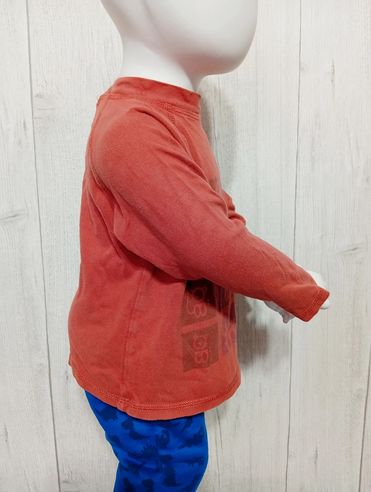 T-shirt manche longue garçon - taille 18 mois ( 81 cm) - Obaibi - couleur corail – Obaïbi – taille 12-18 mois / 80 cm 4