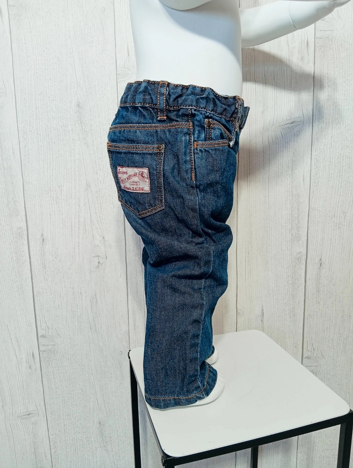 Jeans garcon - taille 18 mois (81 cm) - petit bateau - couleur marine – Petit Bateau – taille 12-18 mois / 80 cm 5