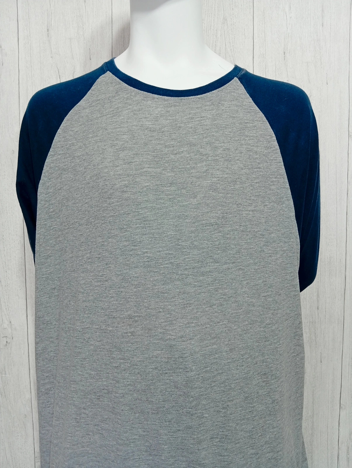 T-shirt manche longue homme - taille XXL/44- angelo litrico -couleur gris et marine – Angelo Litrico – taille XXL 2