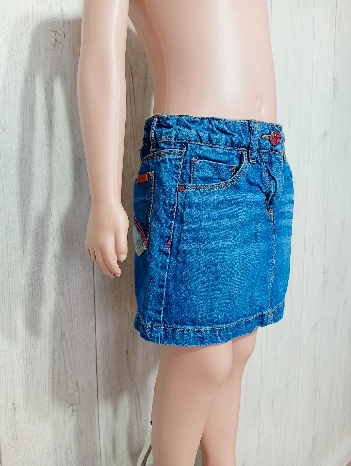 Jupe fille - taille 4/5 ans - tex - couleur bleu – TEX – taille 4 ans / 104 cm 2