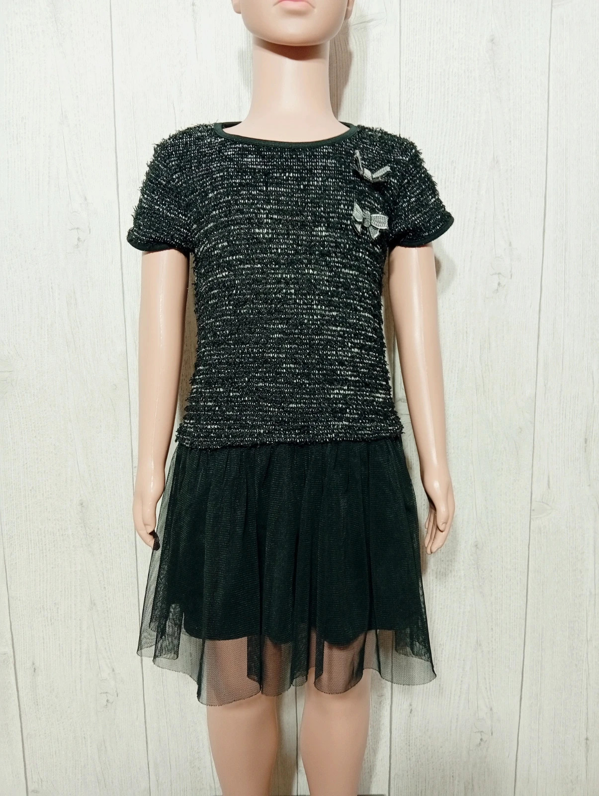 Robe fille - taille 4 ans - p'tit môme - couleur noir et blanc