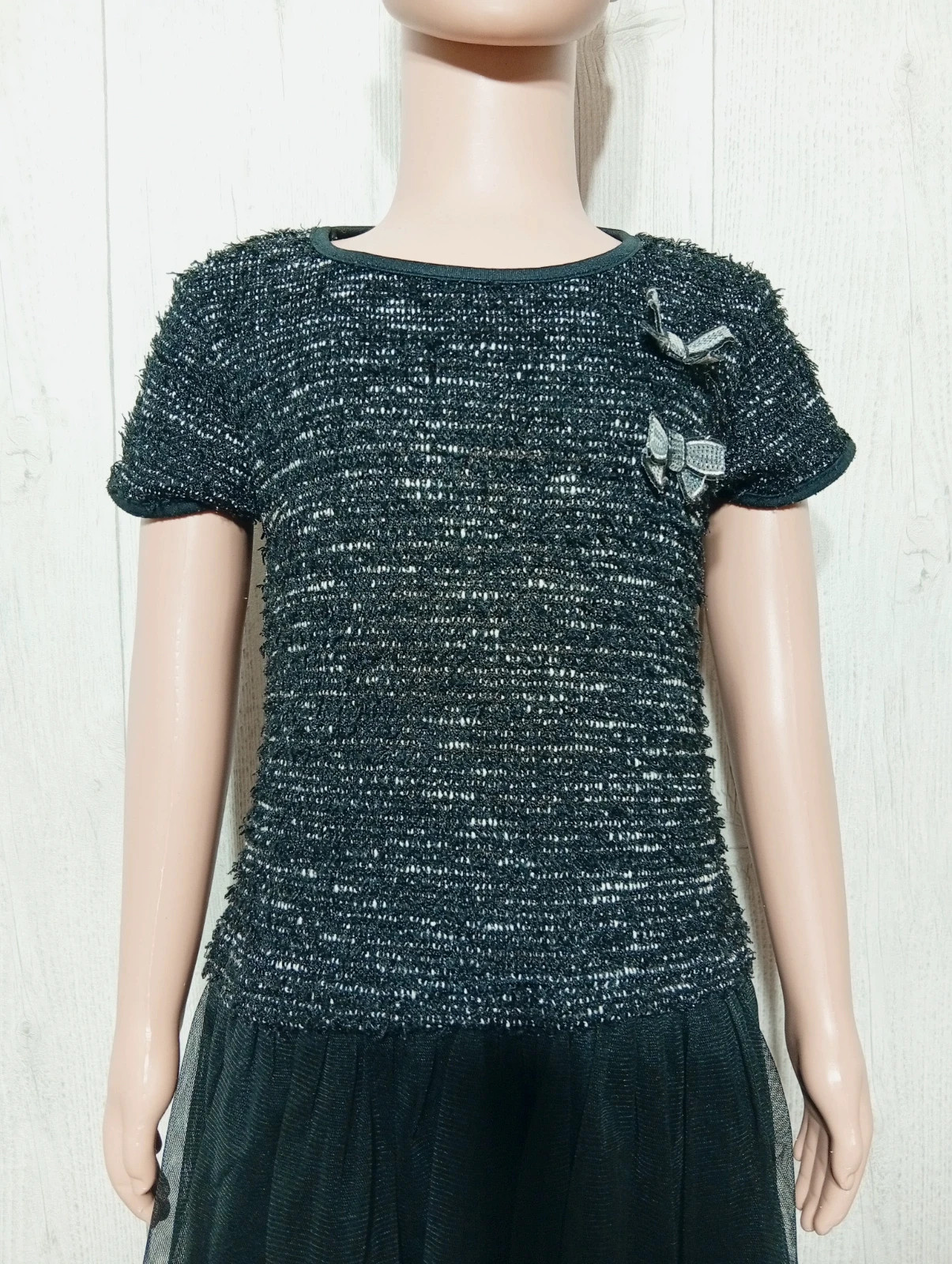 Robe fille - taille 4 ans - p'tit môme - couleur noir et blanc – P'tit Môme – taille 4 ans / 104 cm 2