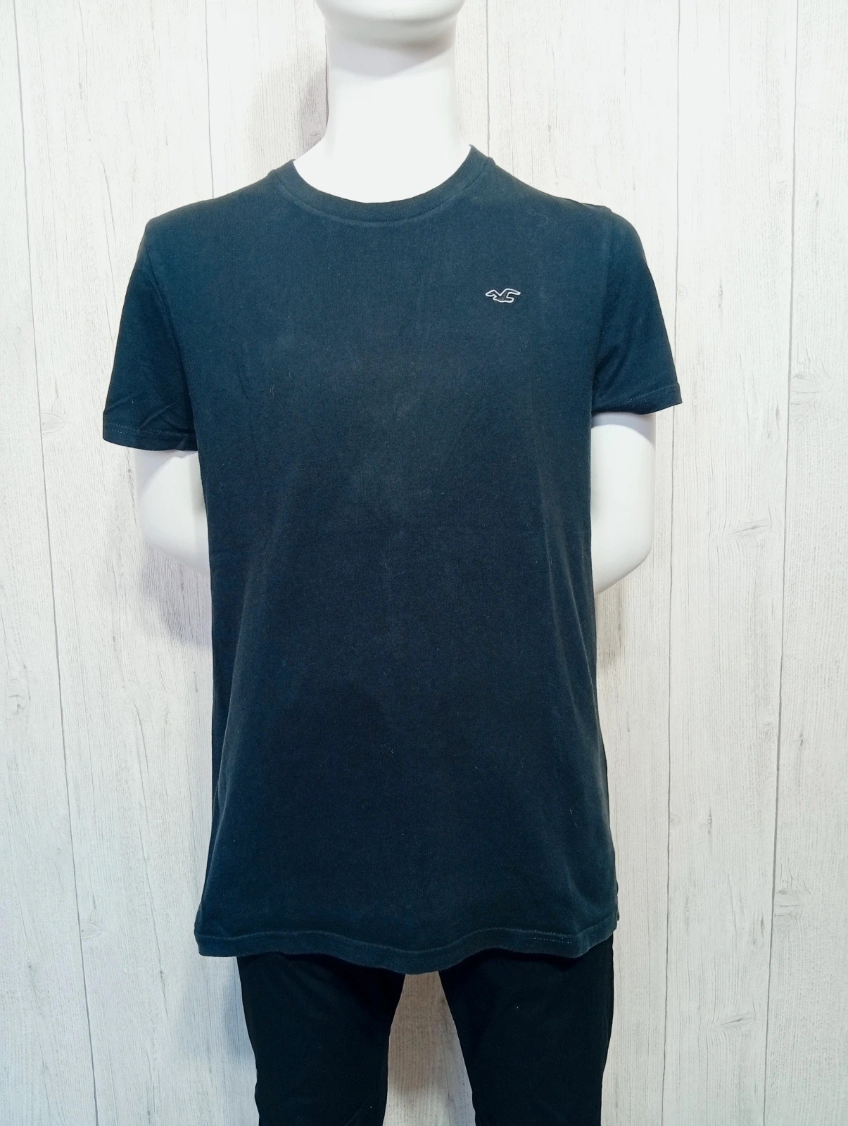 T-shirt manche courte homme - taille S/36 - hollister - couleur noir