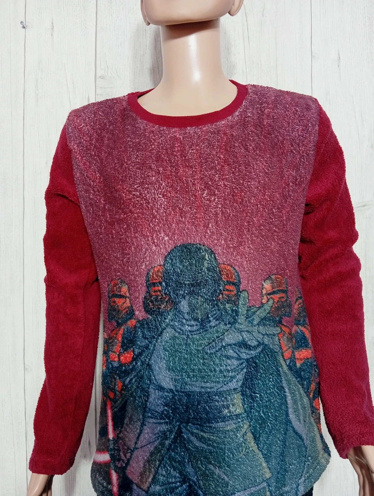 Ensemble de pyjama 2 pieces garcon - taille 10 ans (131/143 cm) - star wars - couleur noir bordeaux – Star Wars – taille 10 ans / 140 cm 3