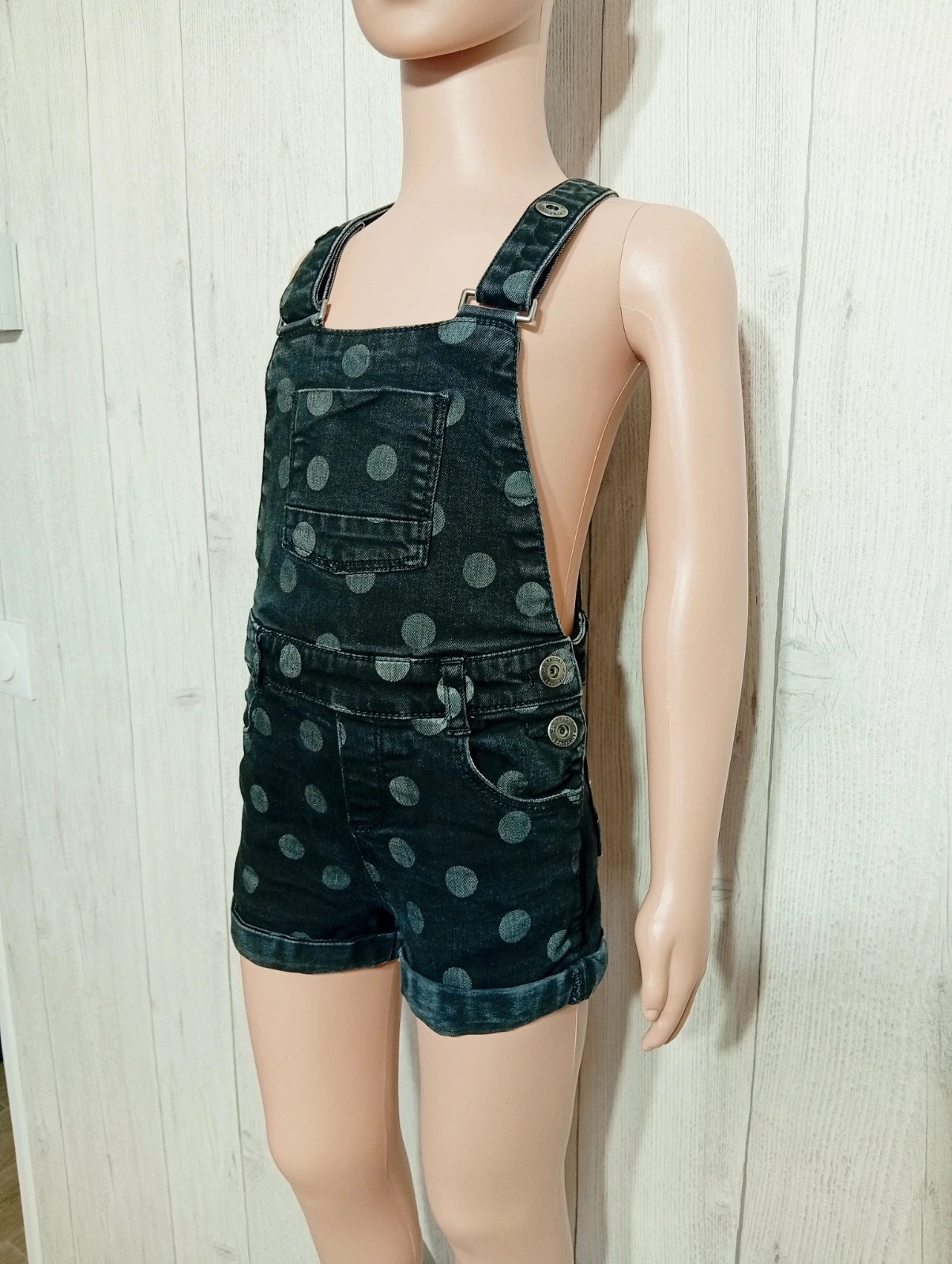 Salopette fille - taille 4 ans ( 104 cm)- verbaudet _ couleur noir et gris – Verbaudet – taille 4 ans / 104 cm 5