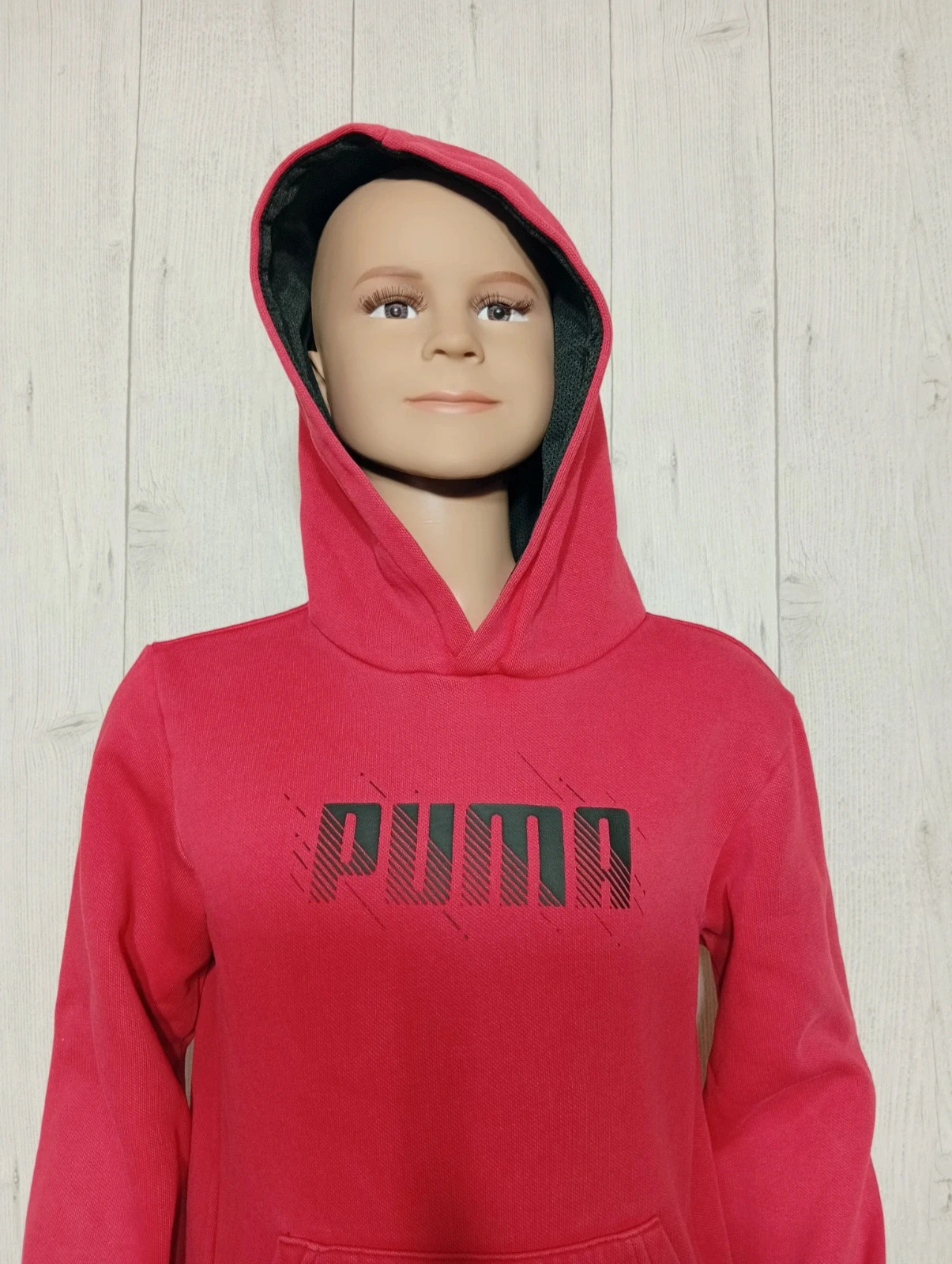 Pull a capuche garcon - taille 9/10 ans ( 140 cm) - puma - couleur rouge et noir – Puma – taille 10 ans / 140 cm 2