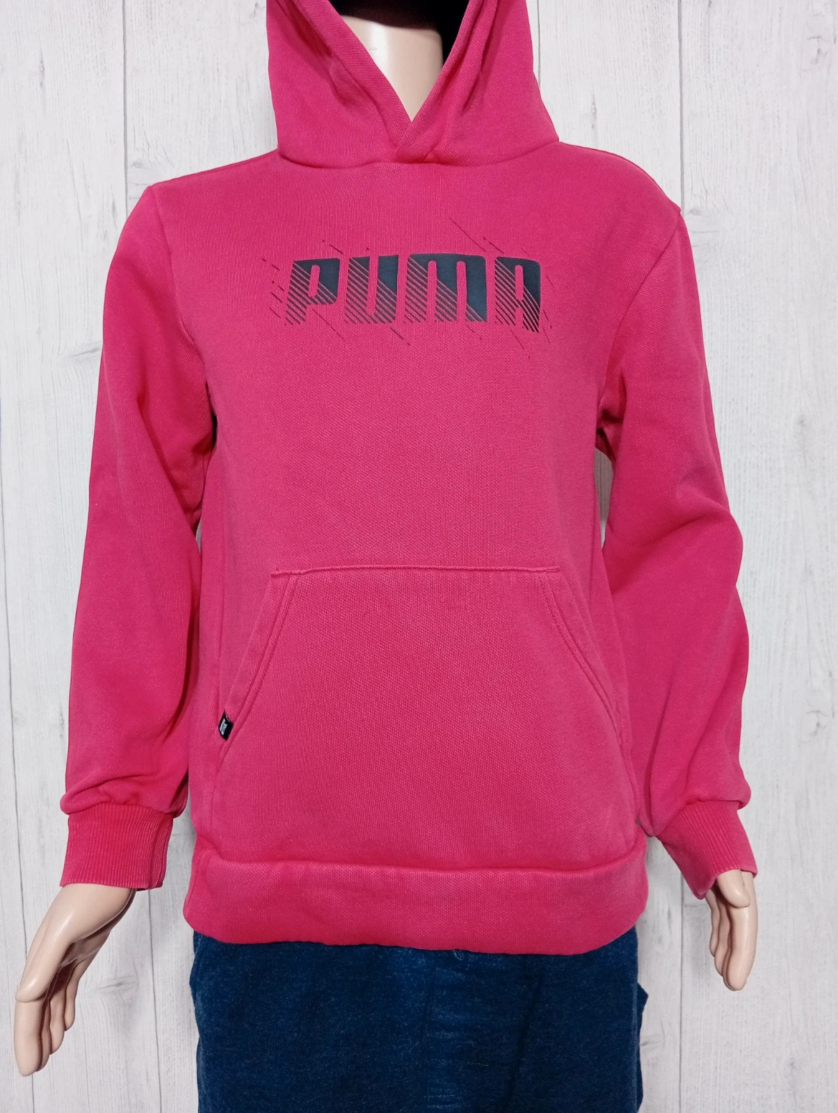 Pull a capuche garcon - taille 9/10 ans ( 140 cm) - puma - couleur rouge et noir – Puma – taille 10 ans / 140 cm 3