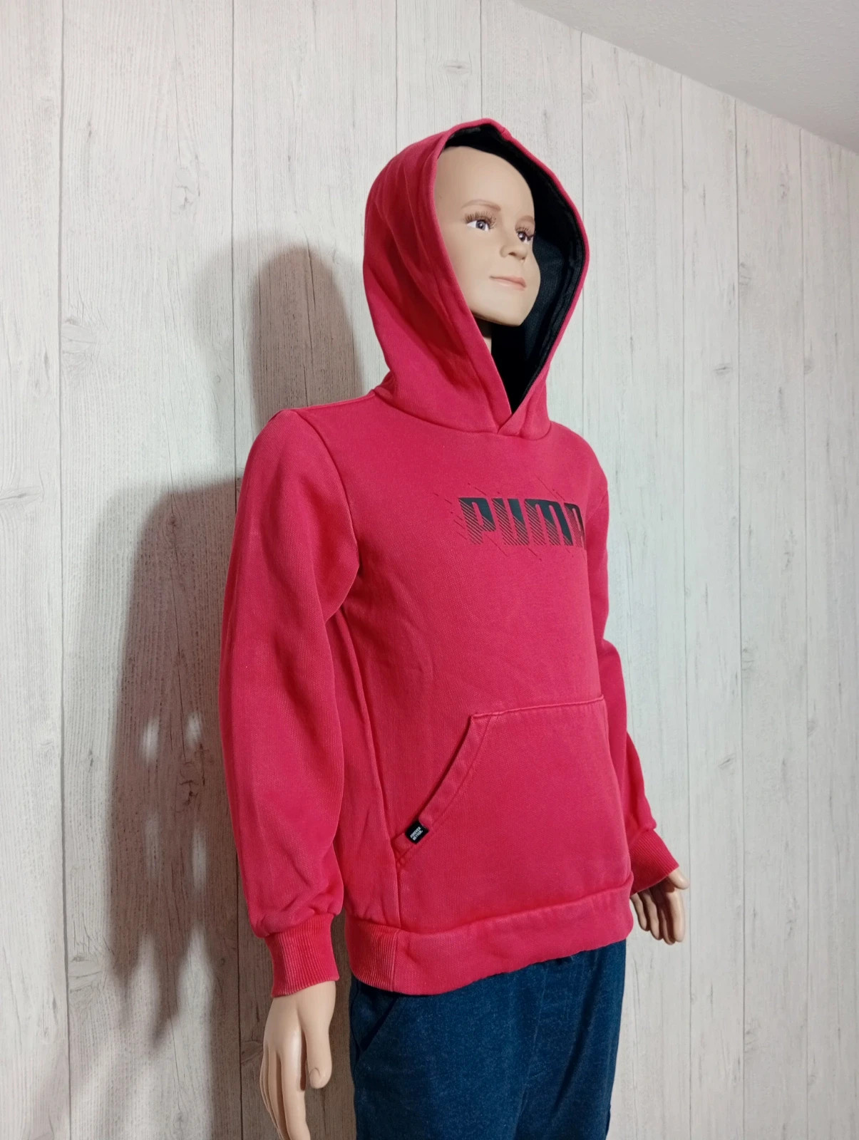 Pull a capuche garcon - taille 9/10 ans ( 140 cm) - puma - couleur rouge et noir – Puma – taille 10 ans / 140 cm 4