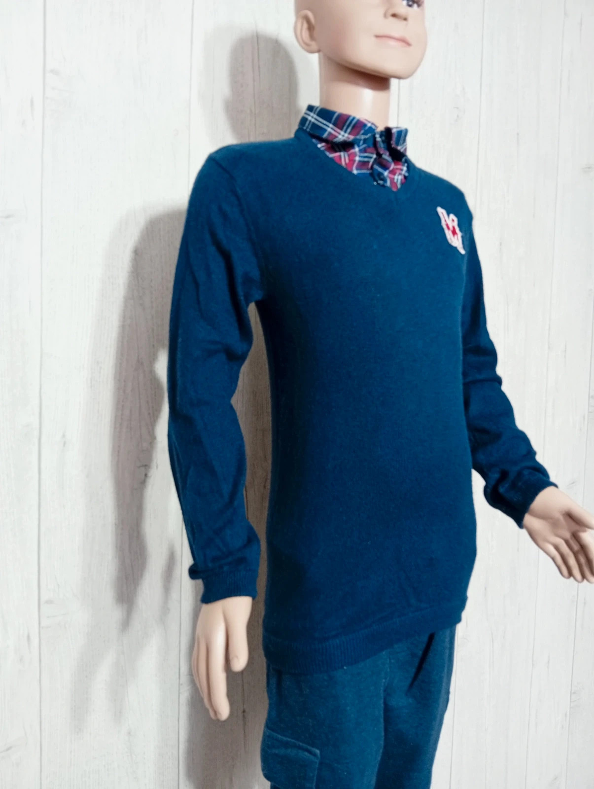 Pull garcon - taille 10 ans ( 138 cm) - vertbaudet - couleur marine rouge blanc – Vertbaudet – taille 10 ans / 140 cm 4