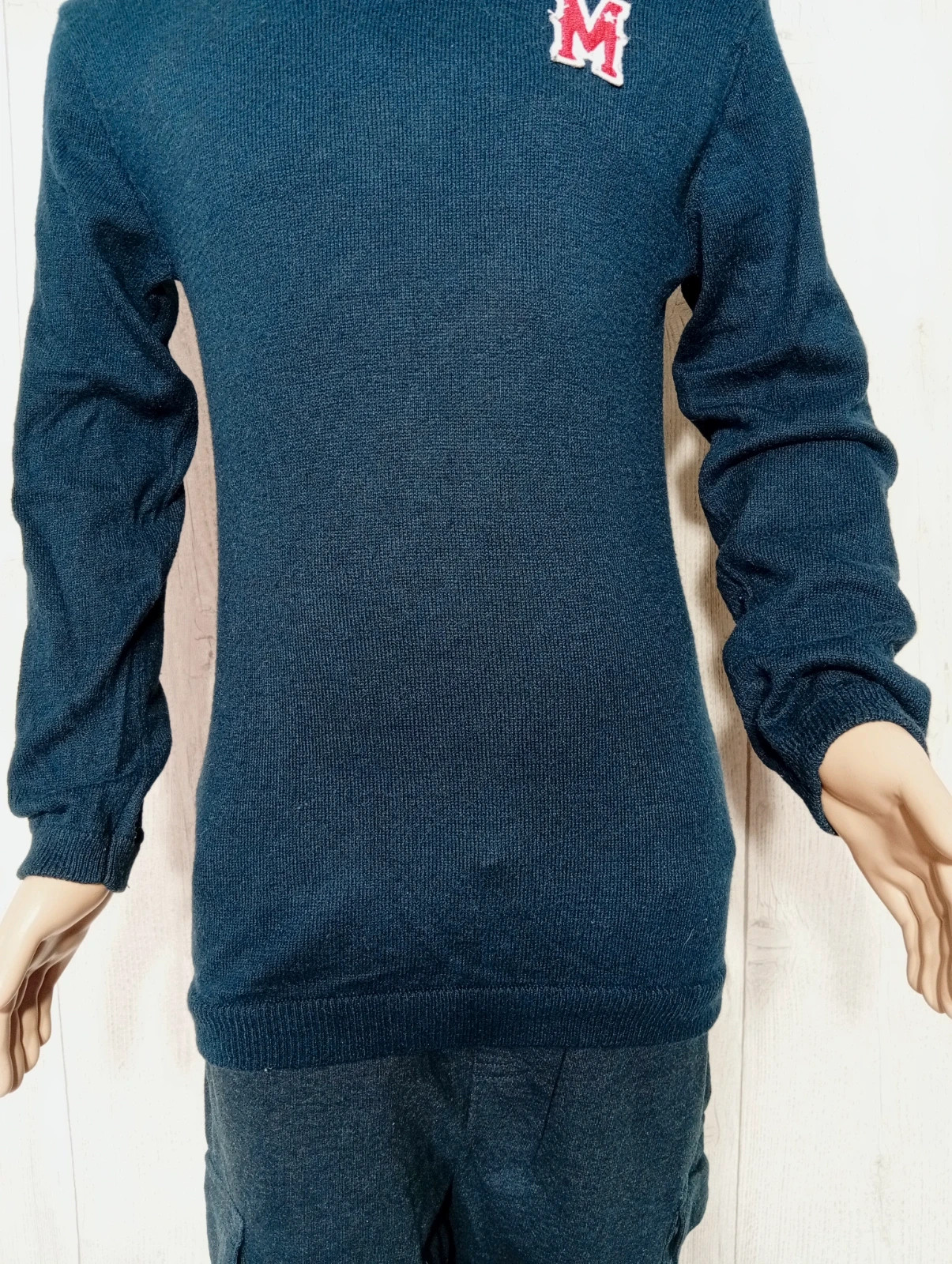 Pull garcon - taille 10 ans ( 138 cm) - vertbaudet - couleur marine rouge blanc – Vertbaudet – taille 10 ans / 140 cm 3