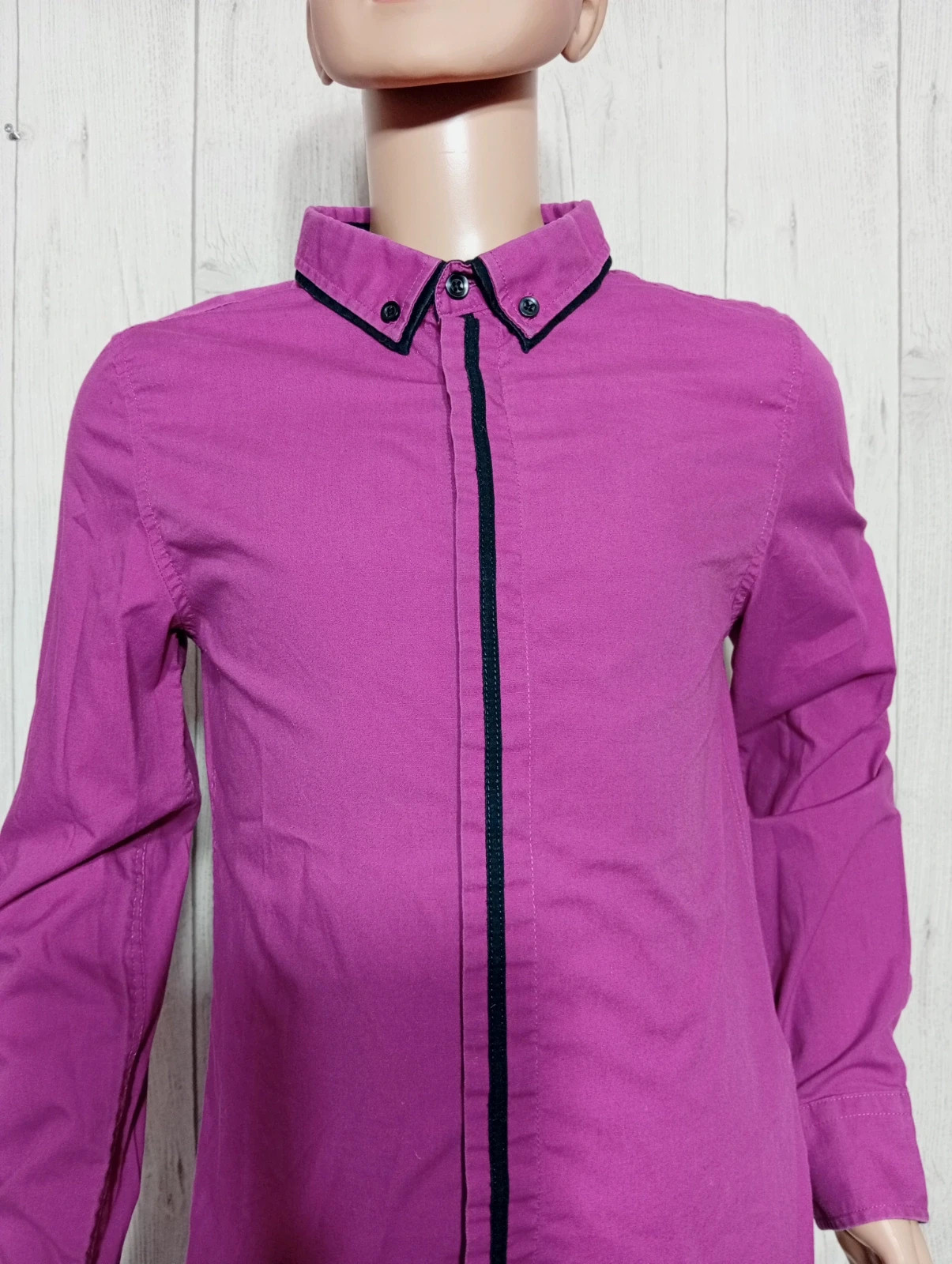 Chemise garcon - taille 10 ans ( 140 cm) - la halle - couleur violet – La Halle – taille 10 ans / 140 cm 2