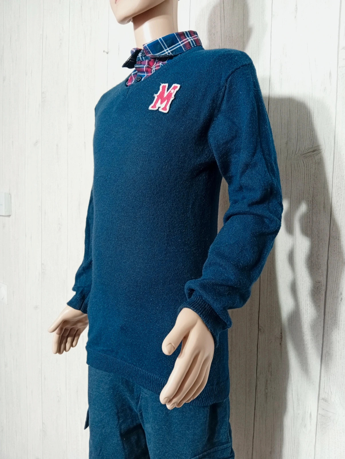Pull garcon - taille 10 ans ( 138 cm) - vertbaudet - couleur marine rouge blanc – Vertbaudet – taille 10 ans / 140 cm 5