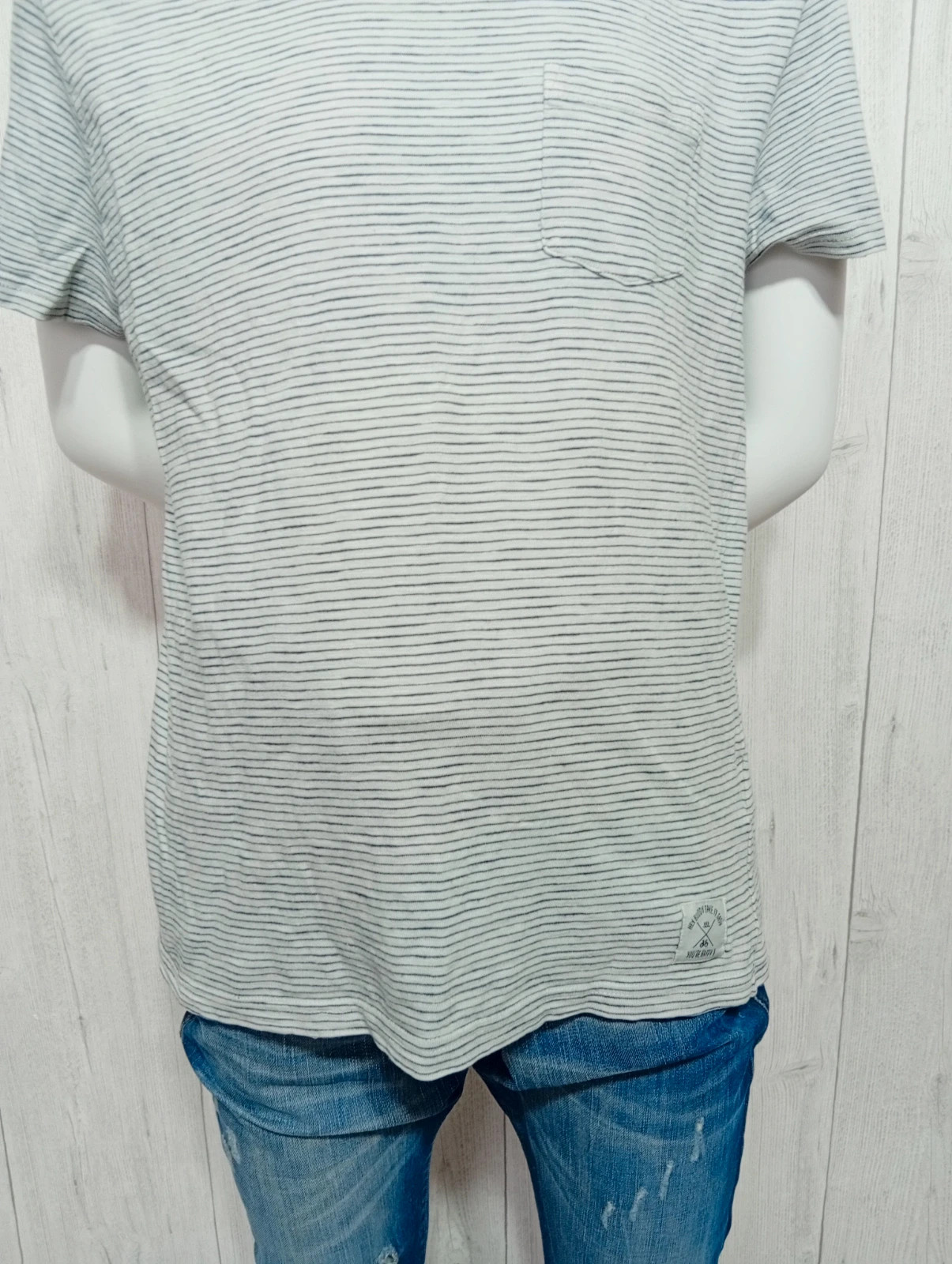 T-shirt manche courte homme - taille M/38 - jules - couleur marine et gris – Jules – taille M 3