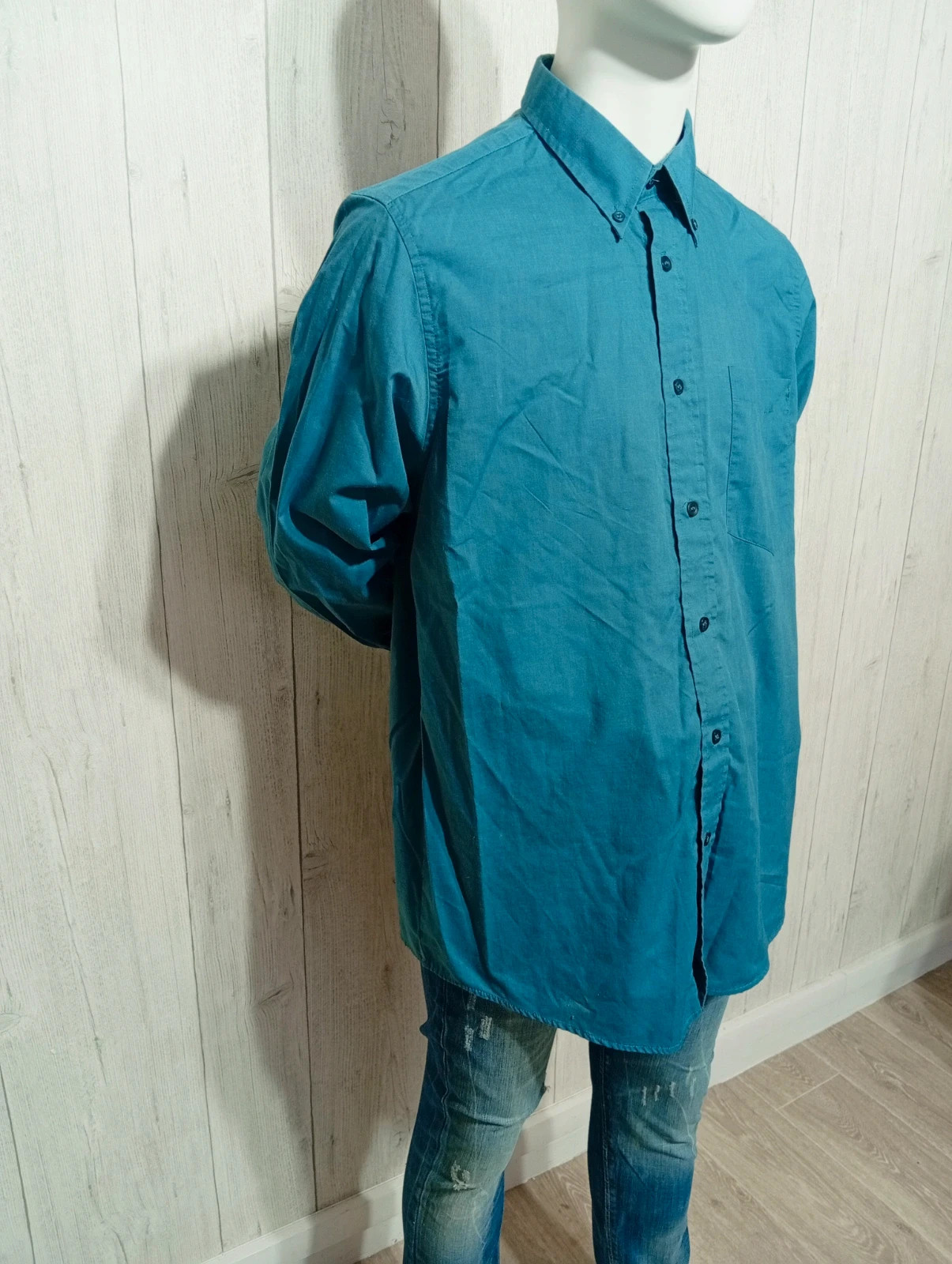 Chemise manche longue homme - taille M/38 - master stroke - couleur bleu – Master Stroke – taille M 4