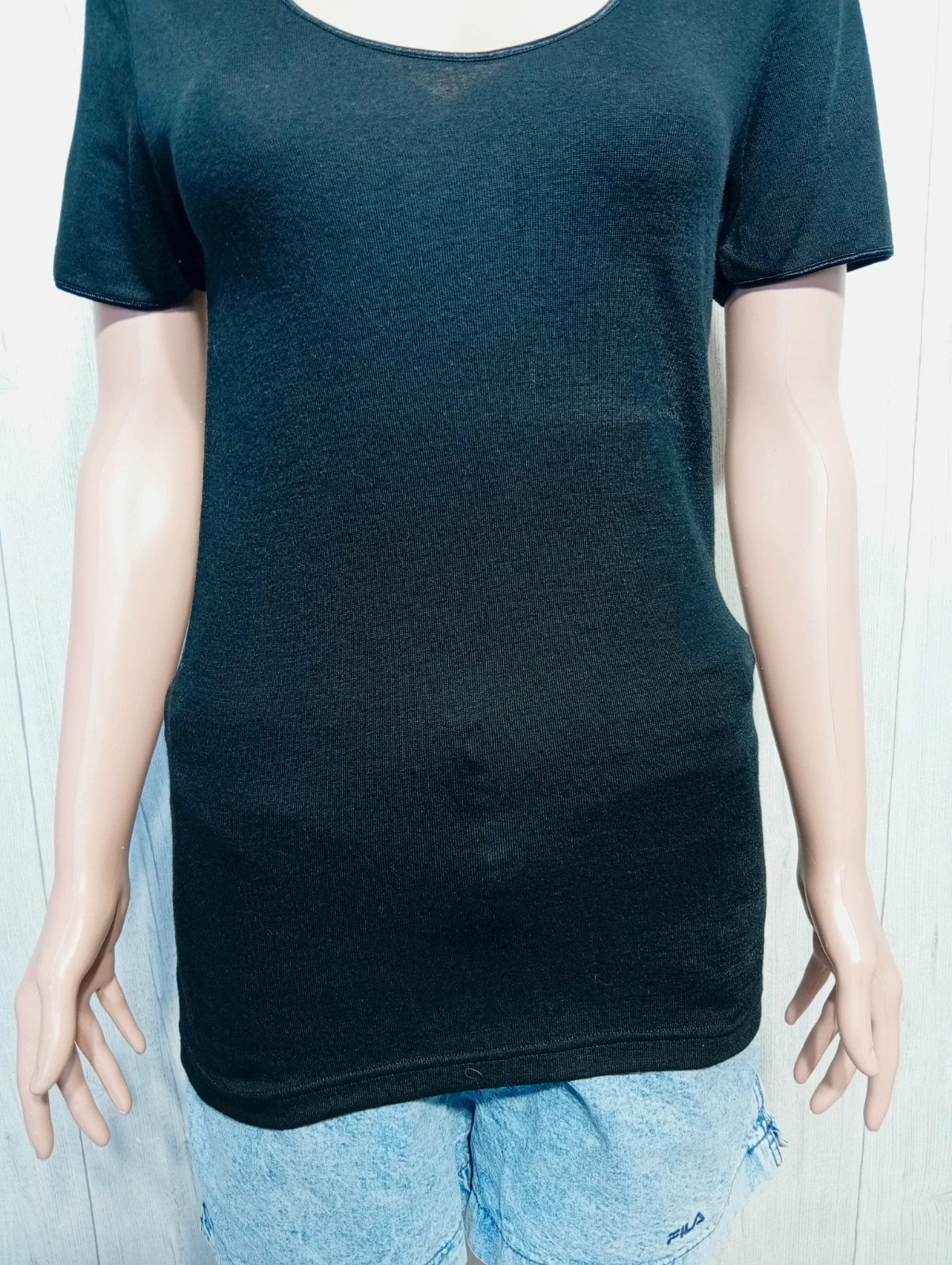 T-shirt manche courte femme - taille L/40 - babou - couleur noir – babou – taille L / 40 / 12 3