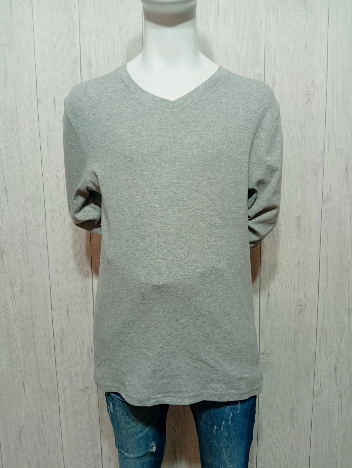 Sweat manche longue homme - taille L/40 - la halle - couleur gris