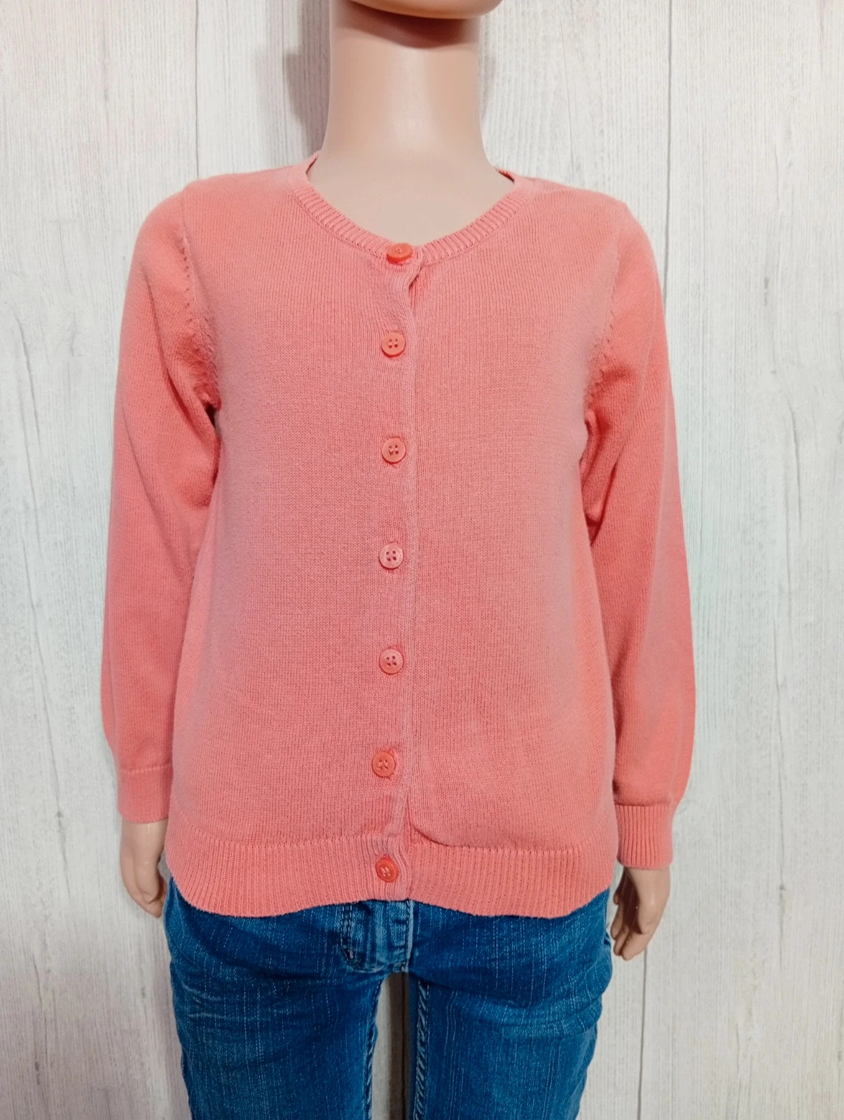 Gilet fille - taille 4ans - la halle - couleur corail
