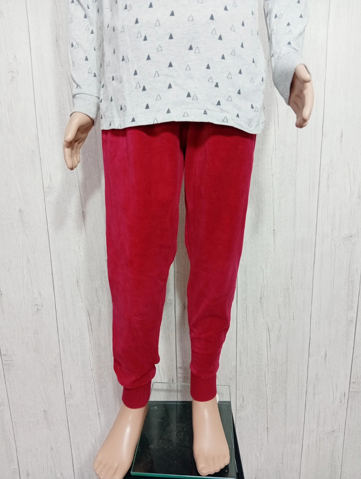 Pyjama 2pieces garcon - taille 10 ans ( 140 cm) - okaidi - couleur gris rouge blanc – Okaïdi – taille 10 ans / 140 cm 5