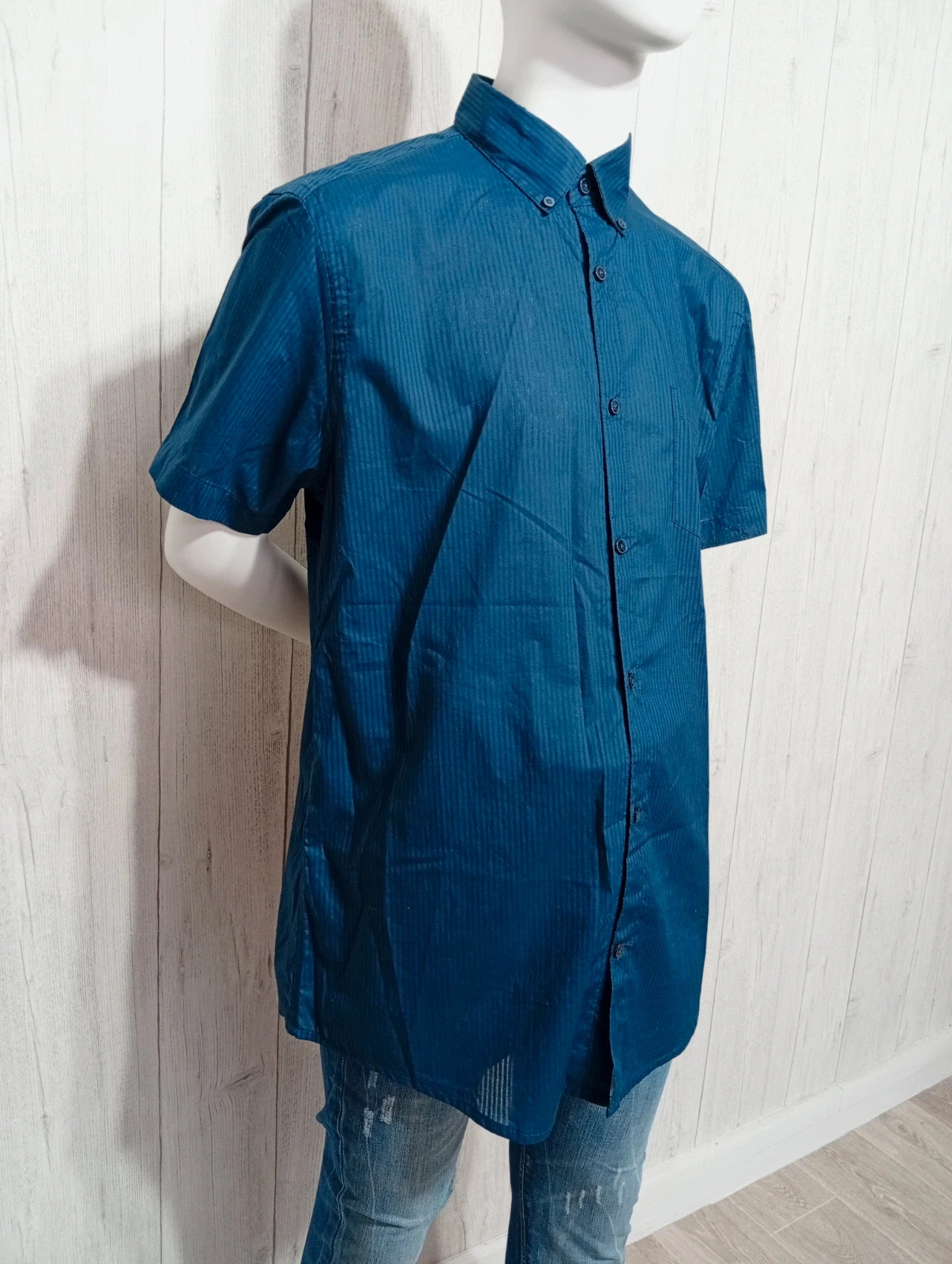 Chemise manche courte homme - taille M/38 - brice - couleur marine – Brice – taille M 4