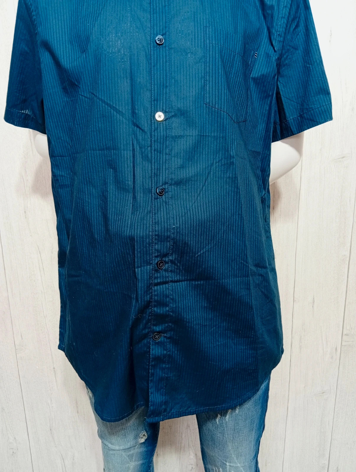 Chemise manche courte homme - taille M/38 - brice - couleur marine – Brice – taille M 3