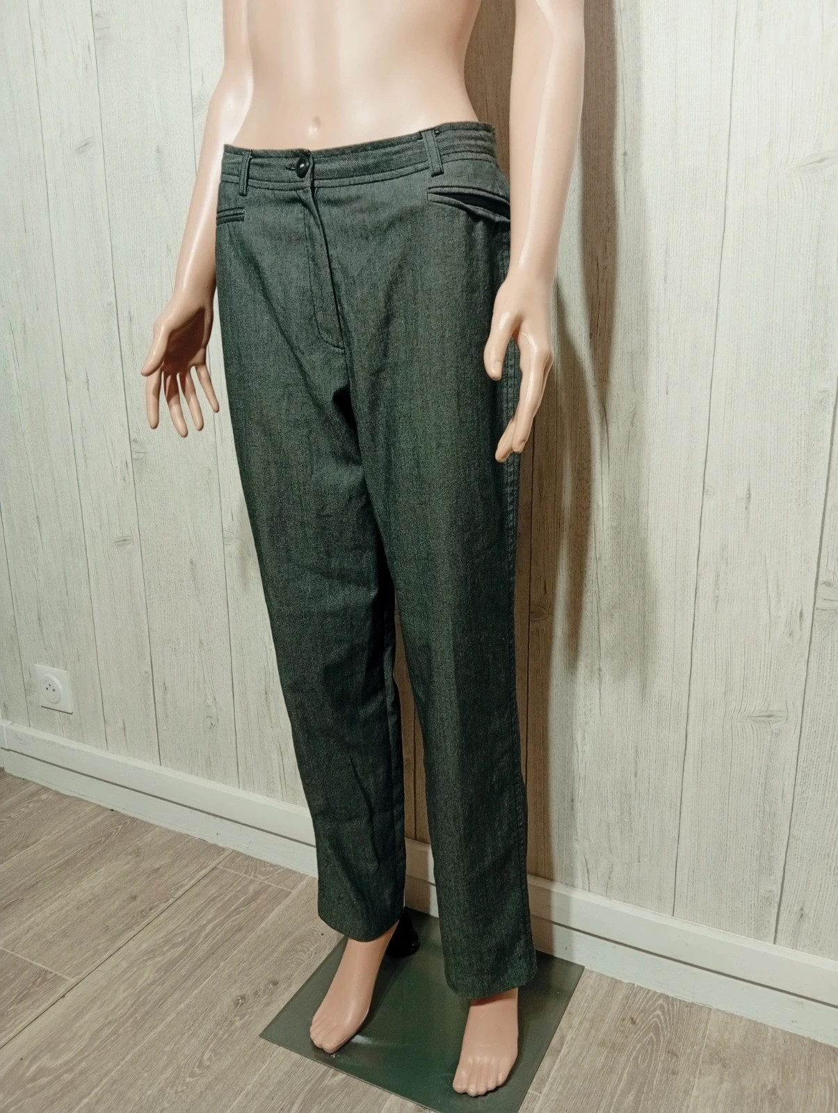 Pantalon femme - taille M/38- antonelle-couleur gris noir – Antonelle – taille M / 38 / 10 5