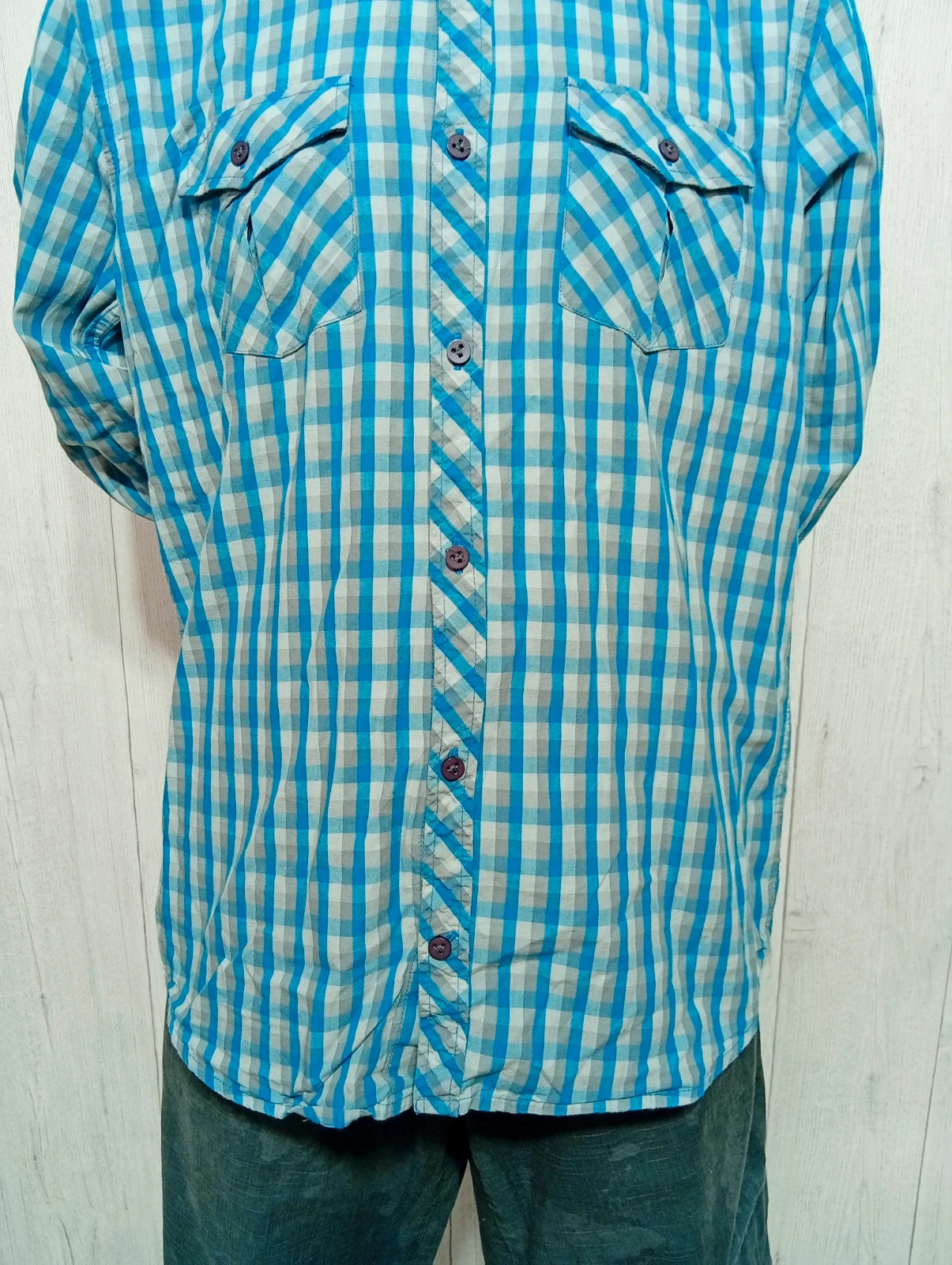 Chemise homme- taille M/38 - jules collection- couleur gris et bleu – Jules – taille M 3