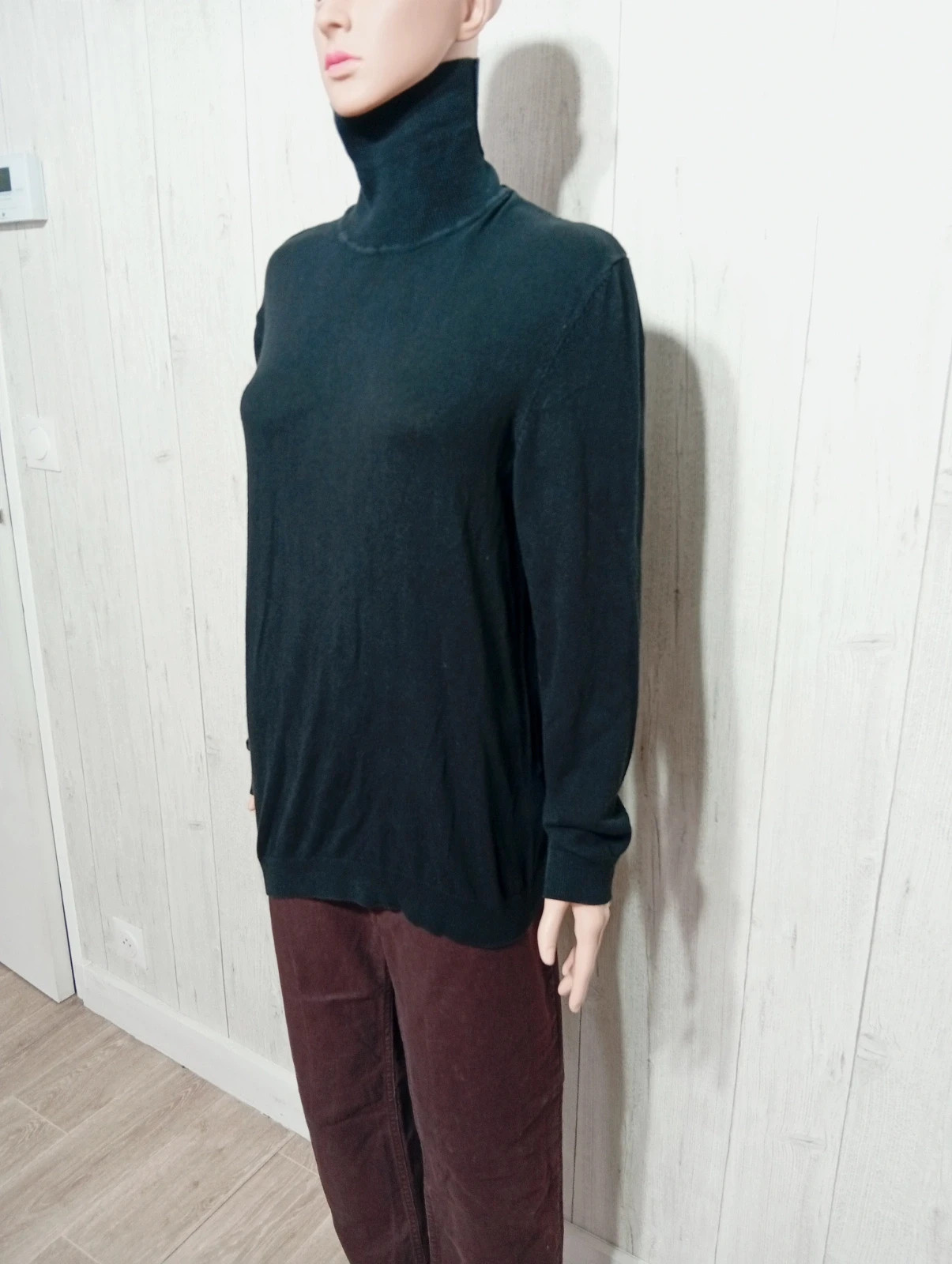 Pull à col roulé femme - taille L/40 - Kiabi - couleur noir – Kiabi – taille L / 40 / 12 5