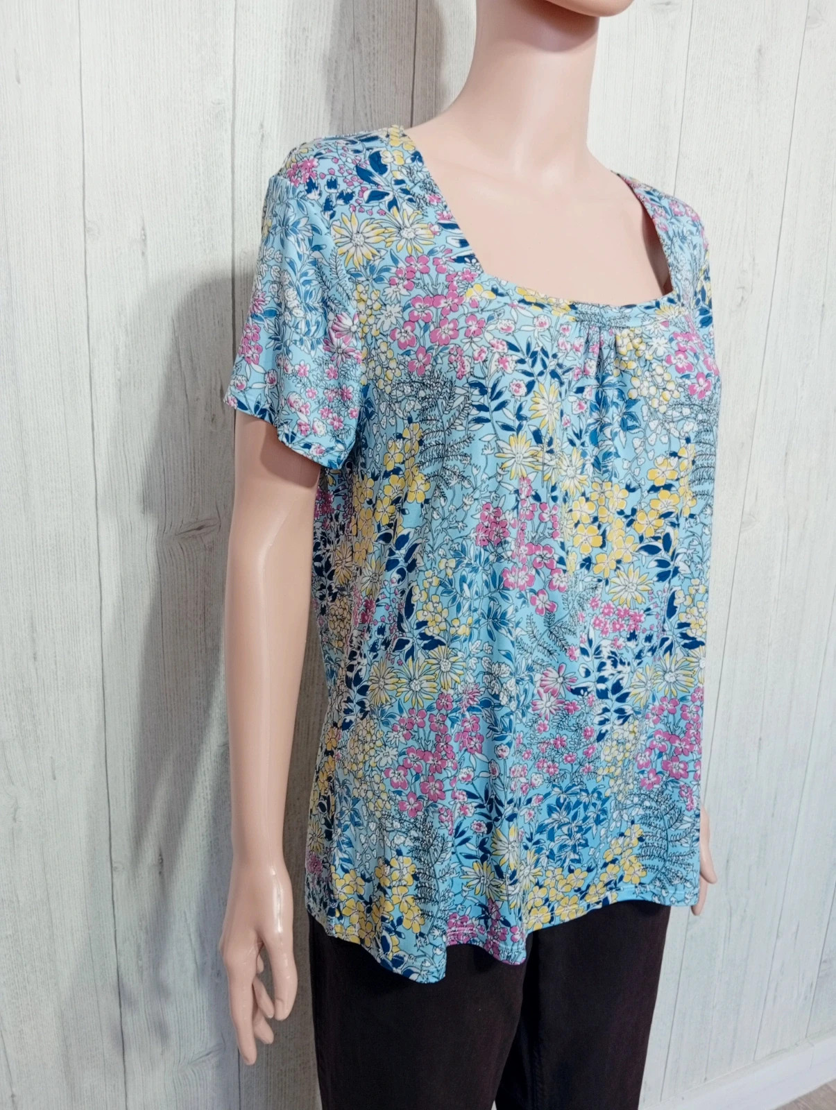 blouse manche courte femme - taille L/40/40 ( taille 3) -Armand thiery - couleur multicolore – Armand Thiery – taille L / 40 / 12 4