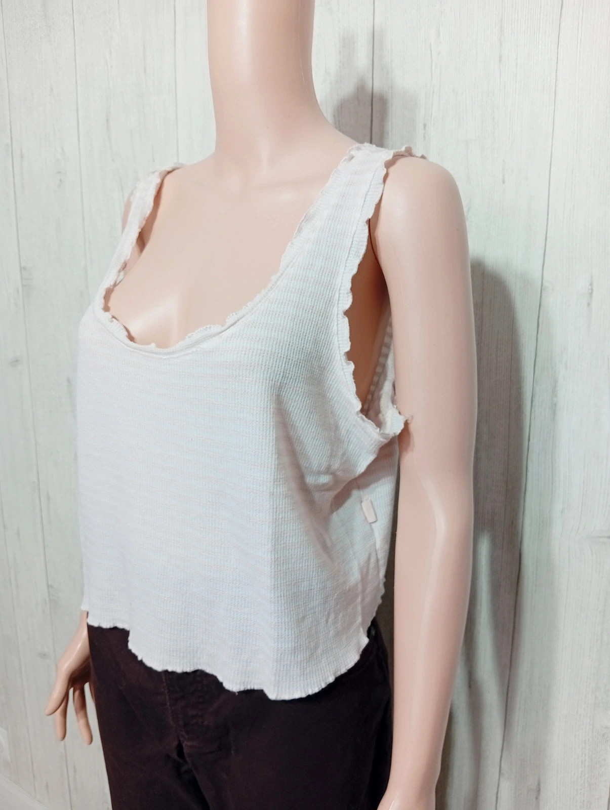 Débardeur femme - taille L/40 - Primark - couleur rose et blanc – Primark – taille L / 40 / 12 5