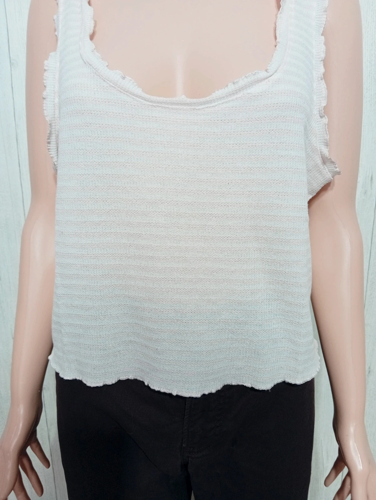 Débardeur femme - taille L/40 - Primark - couleur rose et blanc – Primark – taille L / 40 / 12 3
